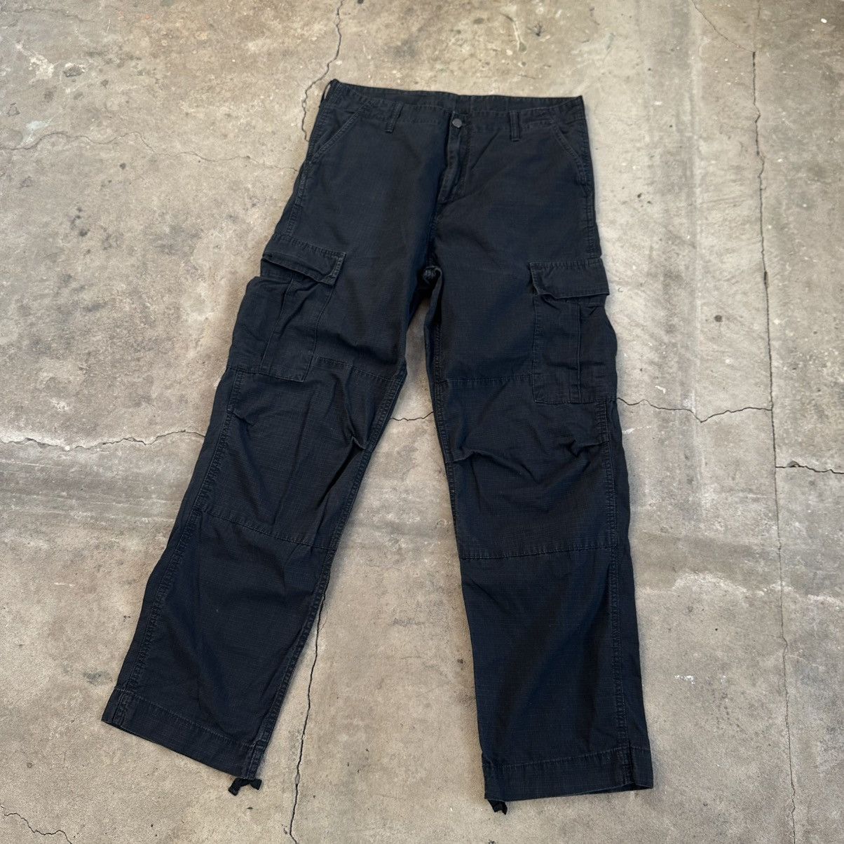 Carhartt Carhartt WiP Cargo regular Pants Black Multipocket Size US 34 / EU 50 - 4 Thumbnail