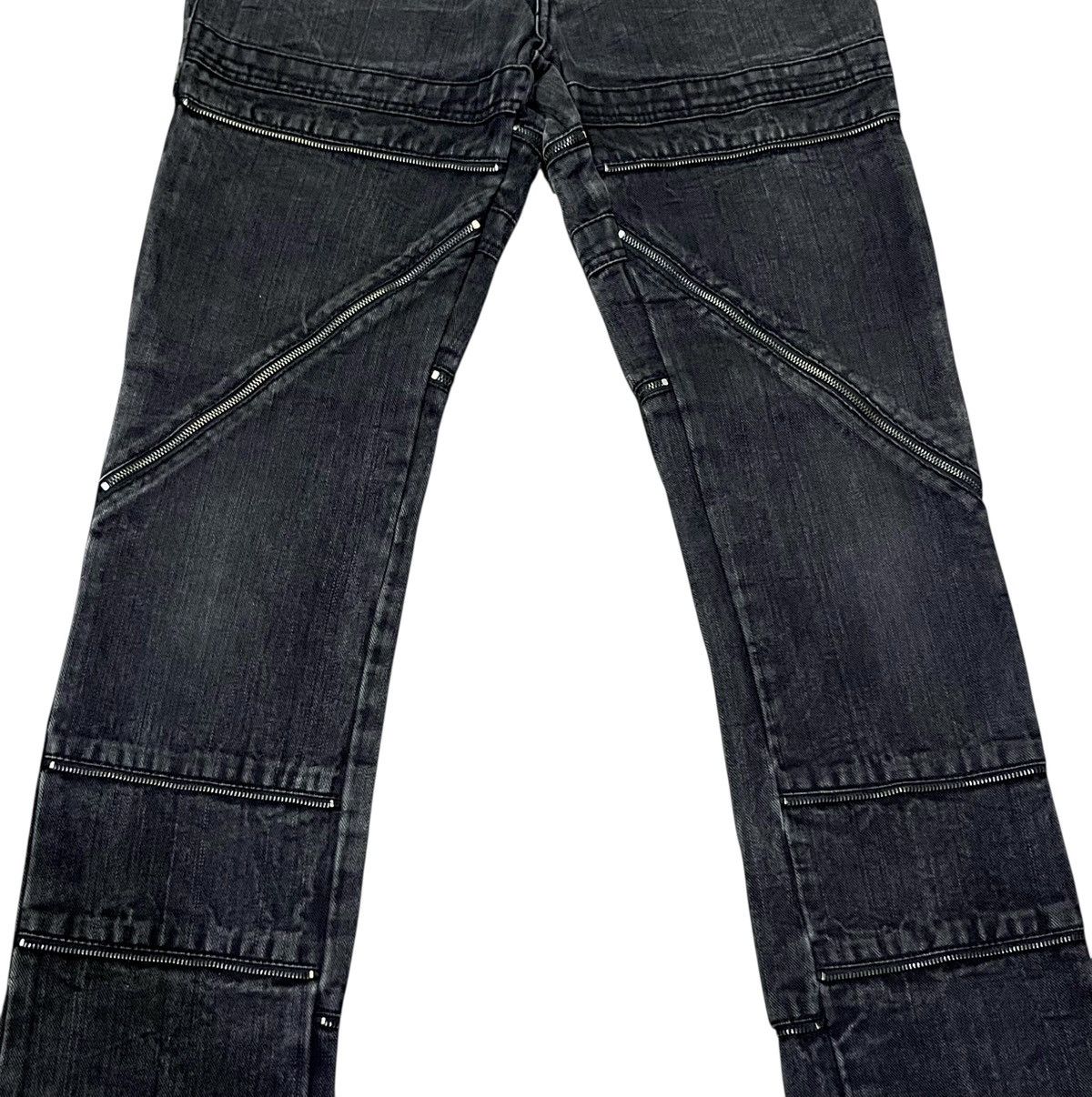 Culturata 🔥Vintage CUSTOM CULTURE Grunge Multizipper S.Laurent Style Size 28" / US 6 / IT 42 - 3 Thumbnail