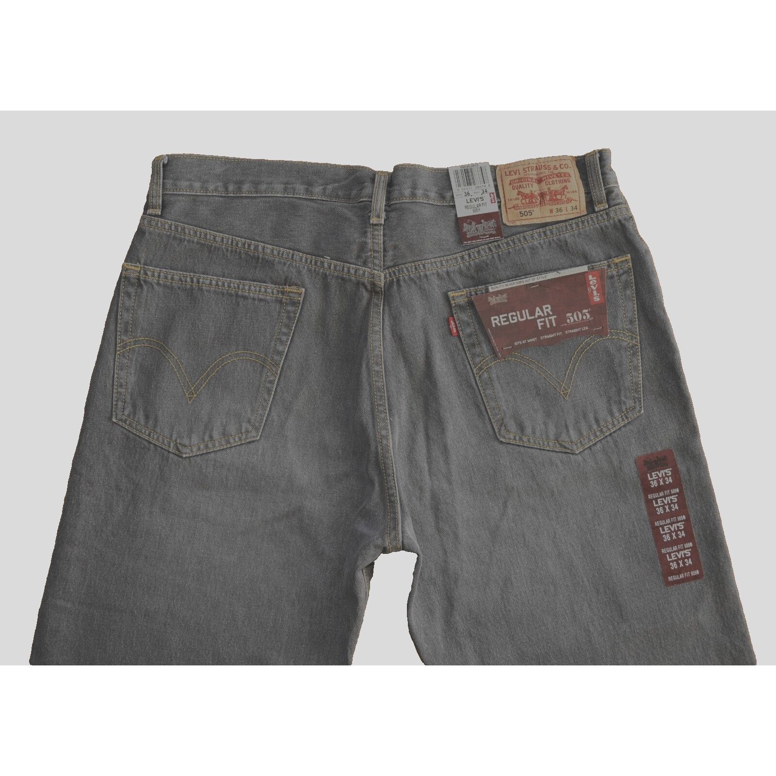 Levi's NWT LEVI STRAUSS 505 Straight Fit Straight Leg Jeans W36 L34 Size US 36 / EU 52 - 3 Thumbnail