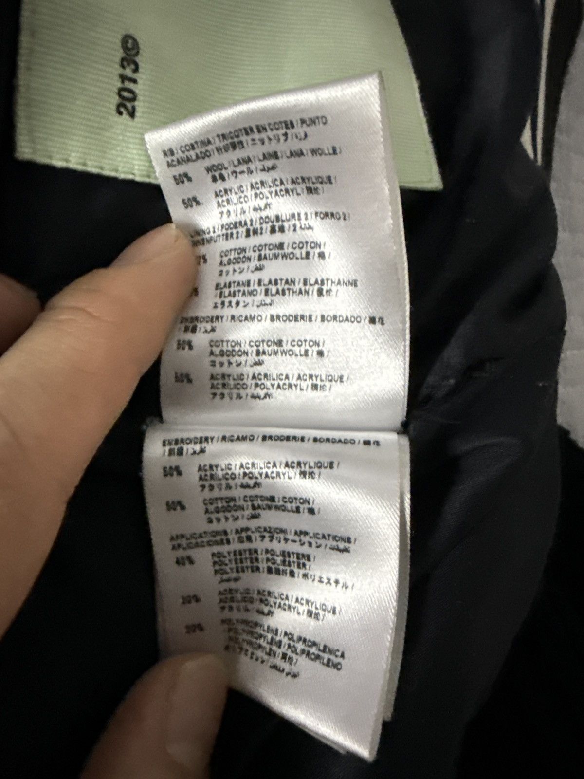 Off-White OFF WHITE Black Wool Corduroy Varsity Jacket Size US XXS / EU 40 - 6 Thumbnail