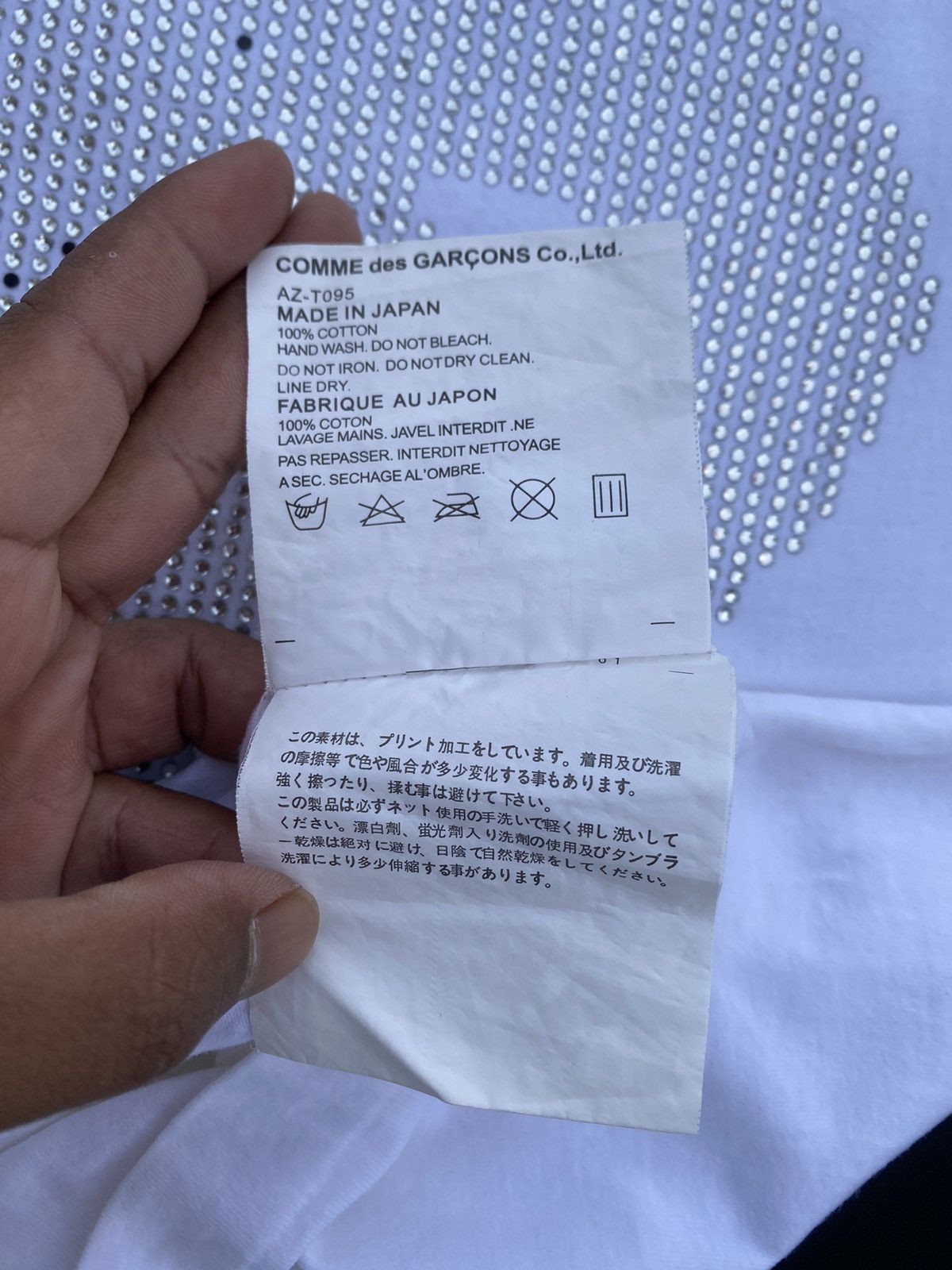 Comme des Garcons Rare Comme Des Garcons CDG Play Swarovski Tee Size US S / EU 44-46 / 1 - 17 Thumbnail