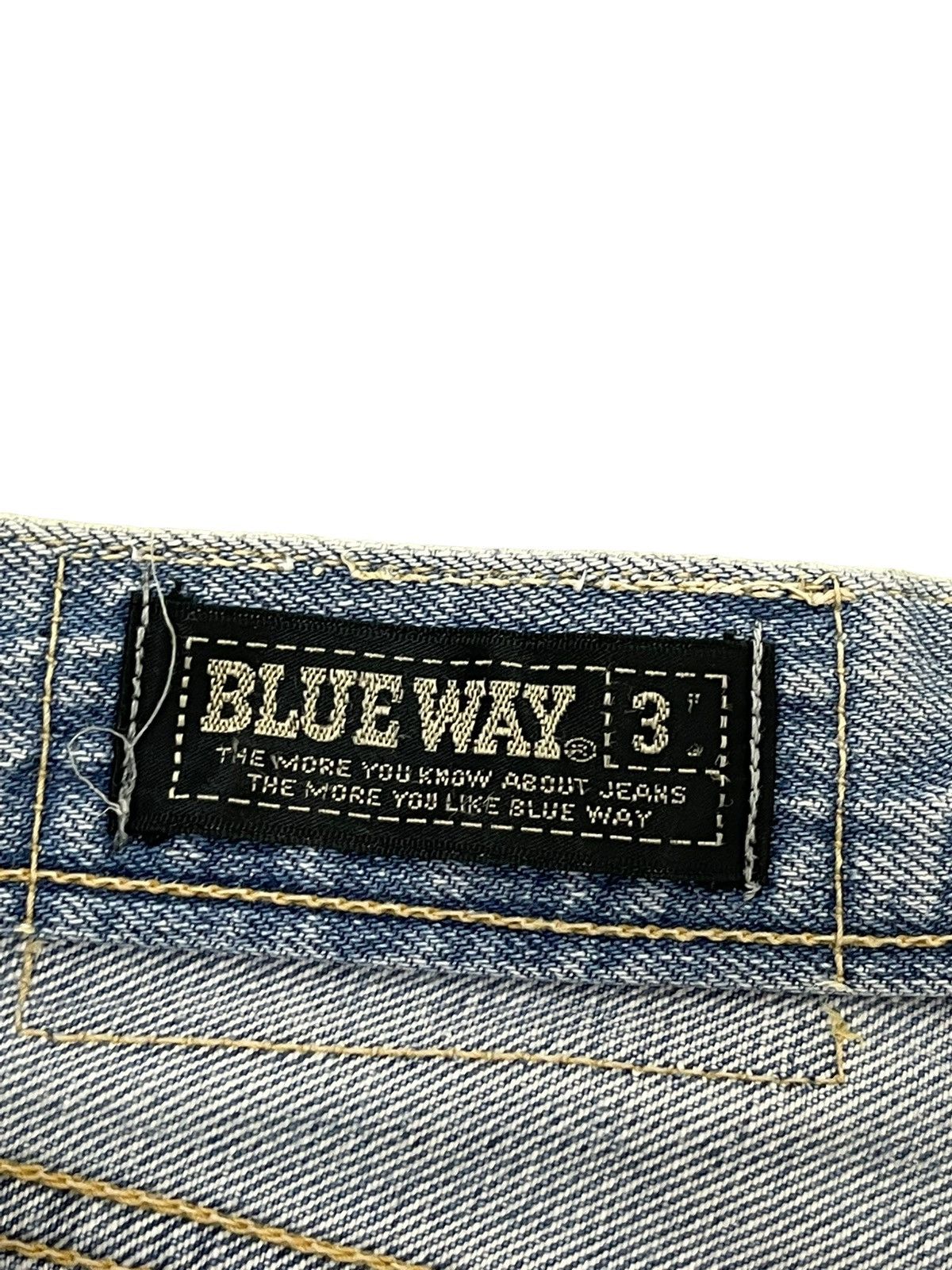 Japanese Brand Flare Jeans Blue Way Japan Faded Distress Boot Cut 7🟦6 Size US 30 / EU 46 - 10 Thumbnail