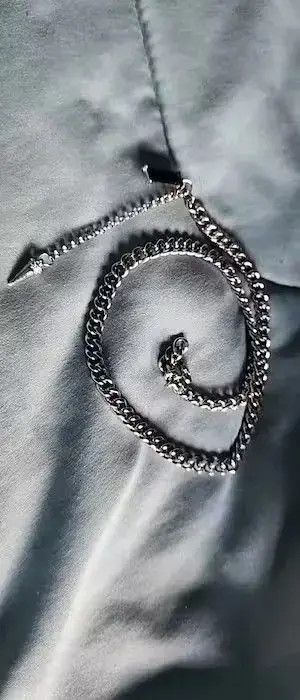 VIBE Trend Conical Black Crystal Pendant Necklace Size ONE SIZE - 3 Thumbnail