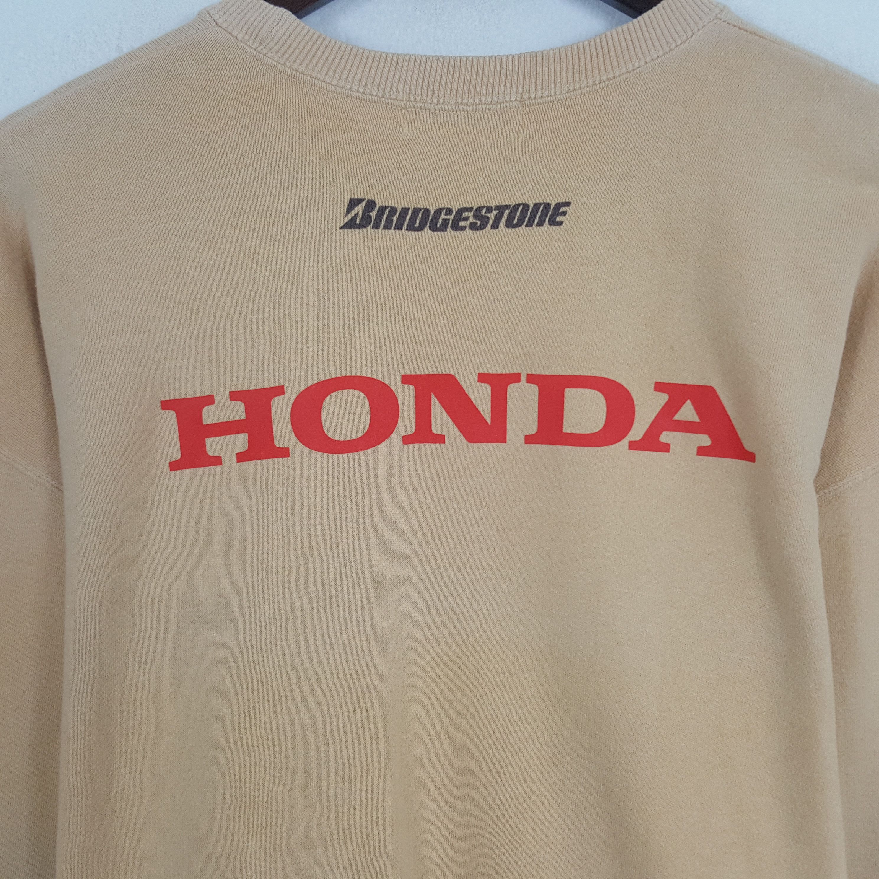 Vintage Vintage Bridgestone x Custom Honda Racing Sweatshirt Size US M / EU 48-50 / 2 - 2 Thumbnail