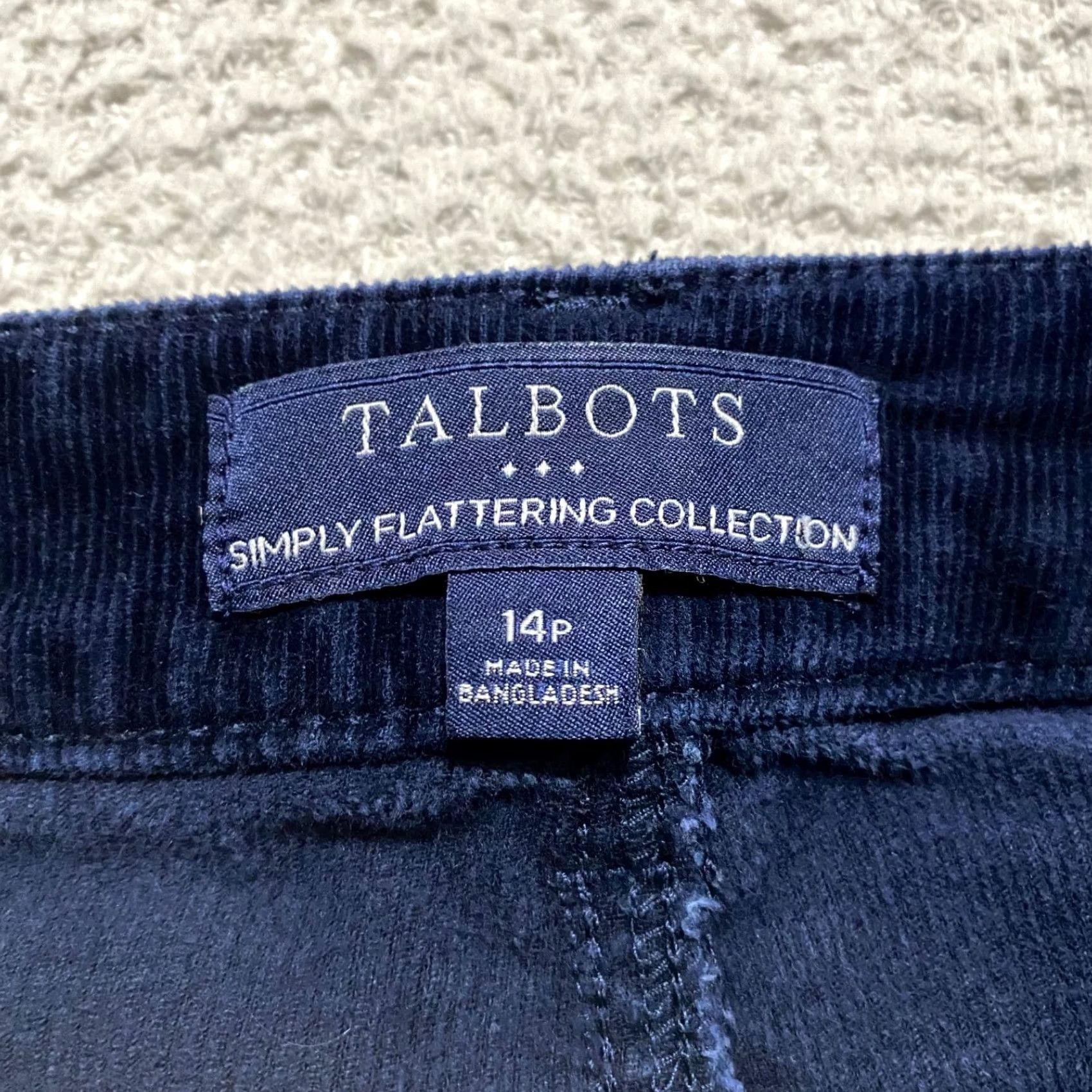 Talbots Talbots Womens 14P Jeans Dark Wash High Rise Mid Button Zip Vintage Size 36" / US 14 / IT 50 - 3 Thumbnail