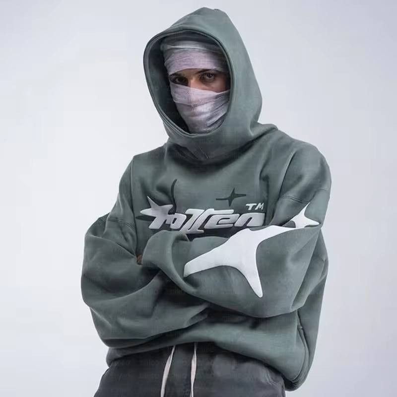 Vintage American vintage Hight Street hooded sweatshirt. Size US L / EU 52-54 / 3 - 3 Thumbnail