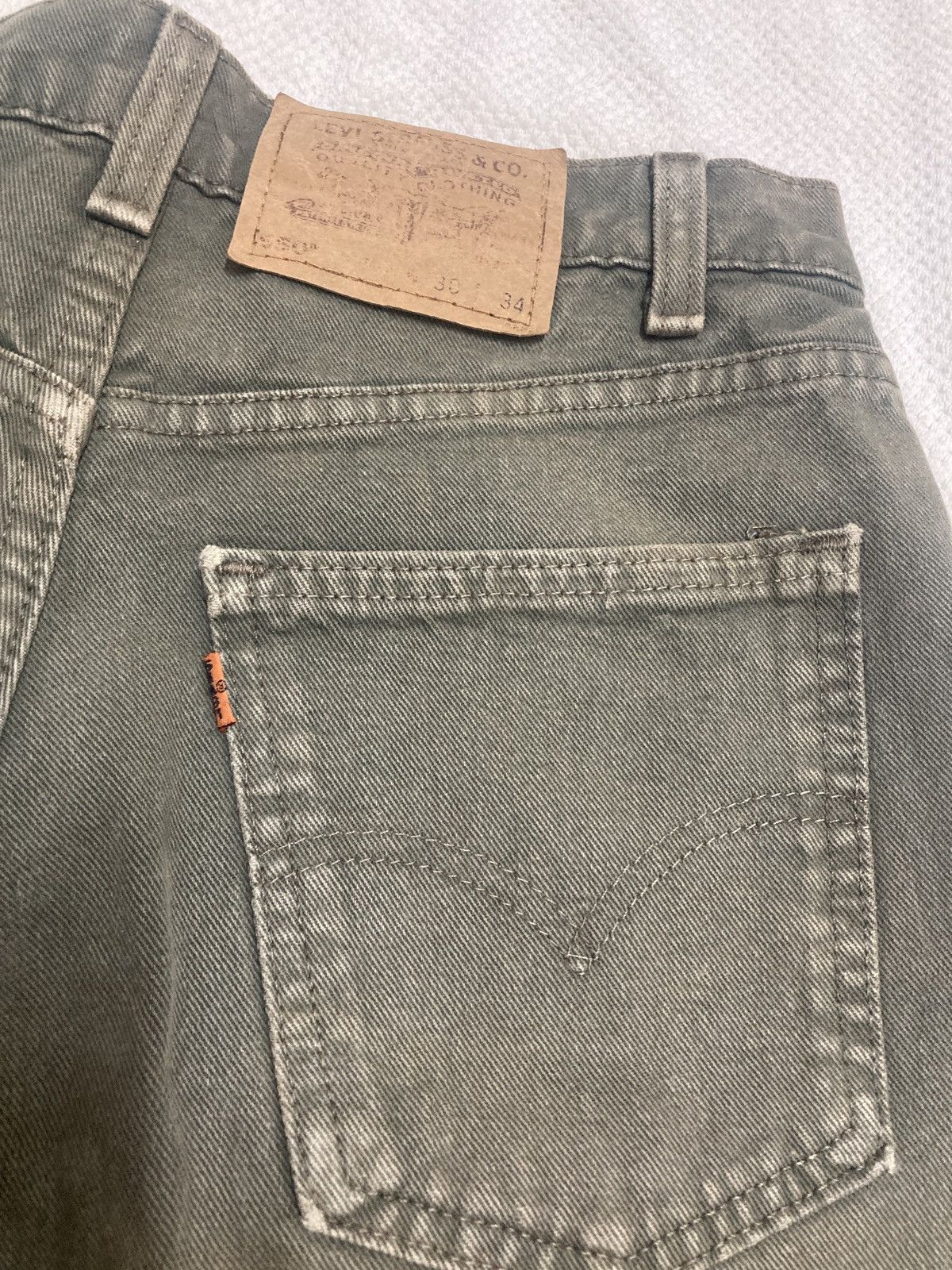 Levi's Vintage 90’s Levis 560 Orange Tab jeans Made in Guatemala Size US 33 - 20 Thumbnail