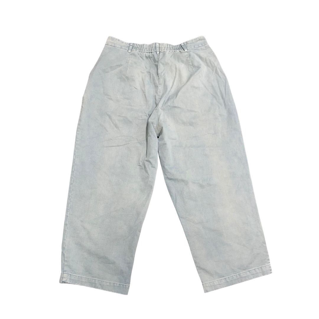 Urban Outfitters BDG Baggy Chino Pants Elastic Waist XL Capris Pocket Casual Size 32" / US 10 / IT 46 - 2 Thumbnail