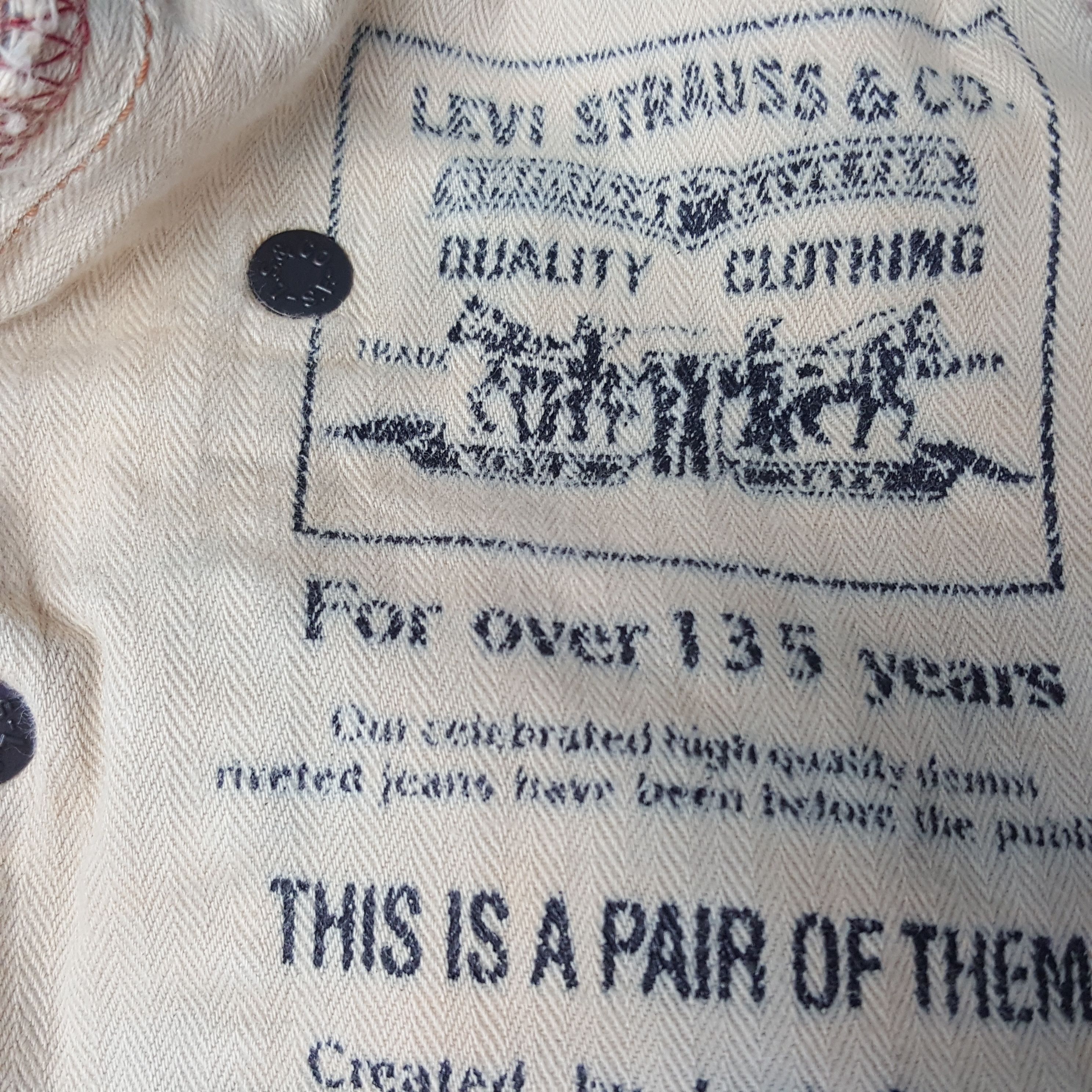 Levi's × Vintage Vintage Levi's American Distressed Style Grunge Denim Jeans Size US 33 - 7 Thumbnail