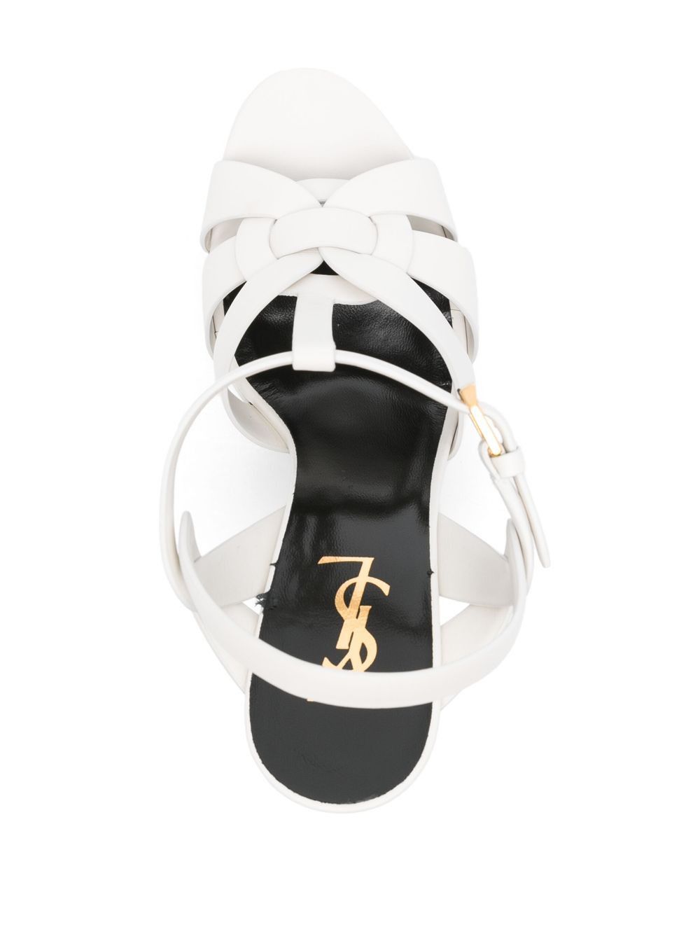 Saint Laurent Paris o1tp1o1224 Tribute Platform Sandals in White Size US 11 / IT 41 - 4 Thumbnail