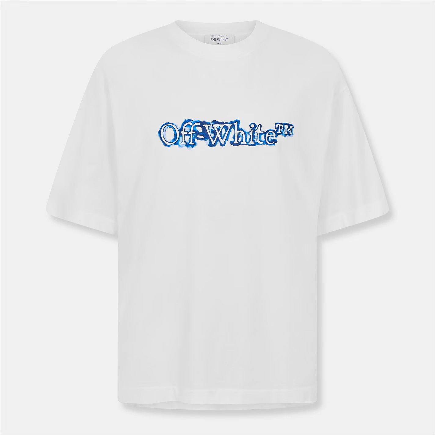 Off-White o1g2r1mq0226 Cloudy Arrow Regular Fit T-Shirt In White Size US M / EU 48-50 / 2 - 1 Thumbnail