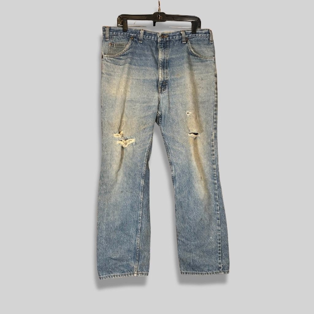 JCPenney JCPenney Jeans Straight Leg Distressed 38x32 Blue Size US 40 / EU 56 - 1 Thumbnail