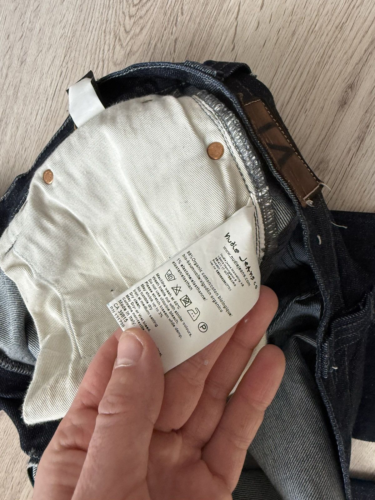 Nudie Jeans Nudie Jeans Thin Finn Dry Dark Grey Denim 32x32 Size US 32 / EU 48 - 25 Thumbnail