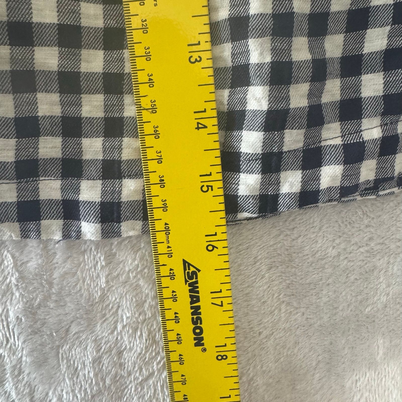 Madewell Madewell Women's Linen Blend Gingham Ruffle Mini Skirt S Size 27" / US 4 / IT 40 - 7 Thumbnail