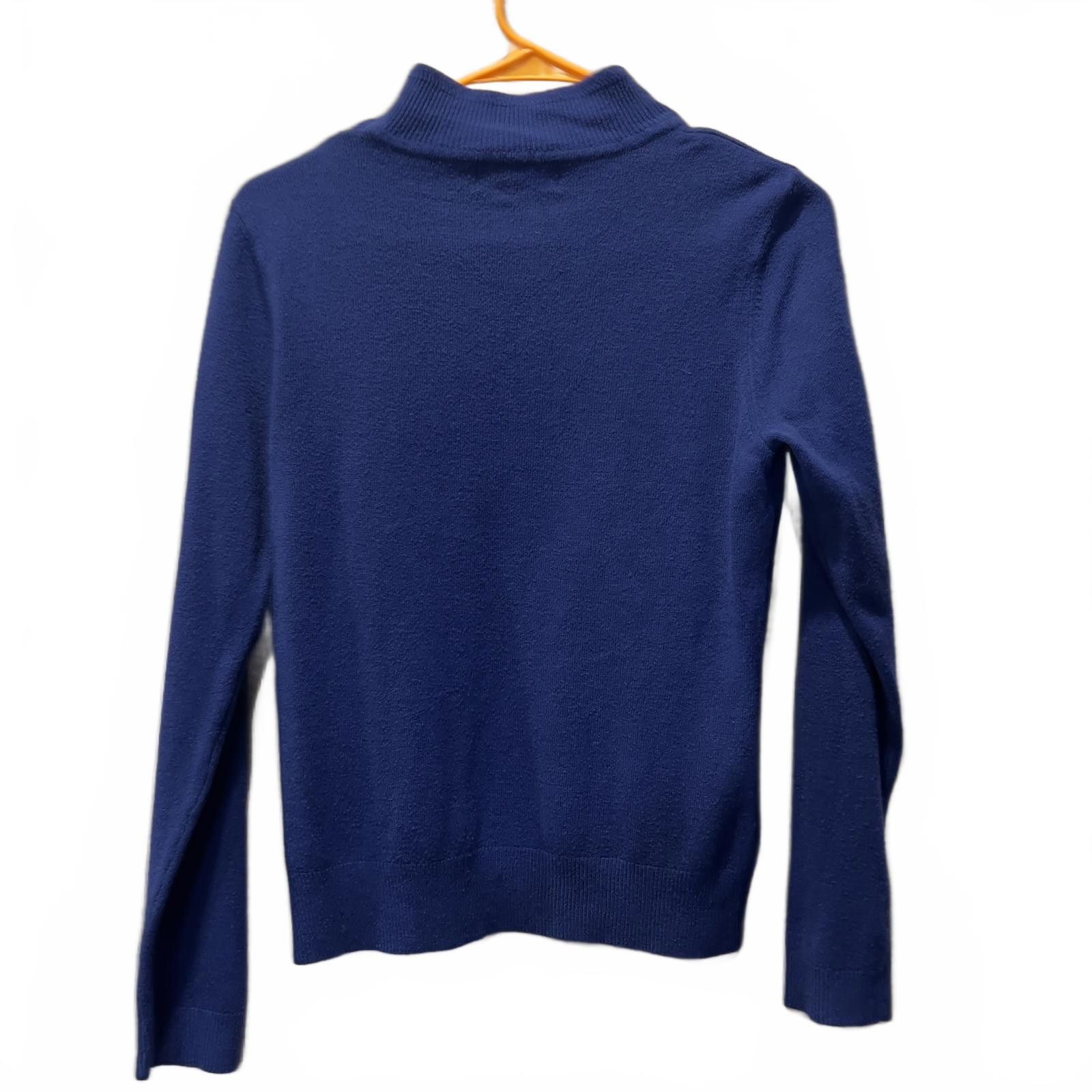 Other Sagharbor Classic Navy Blue Women's Turtleneck Sweater Size S / US 4 / IT 40 - 3 Thumbnail