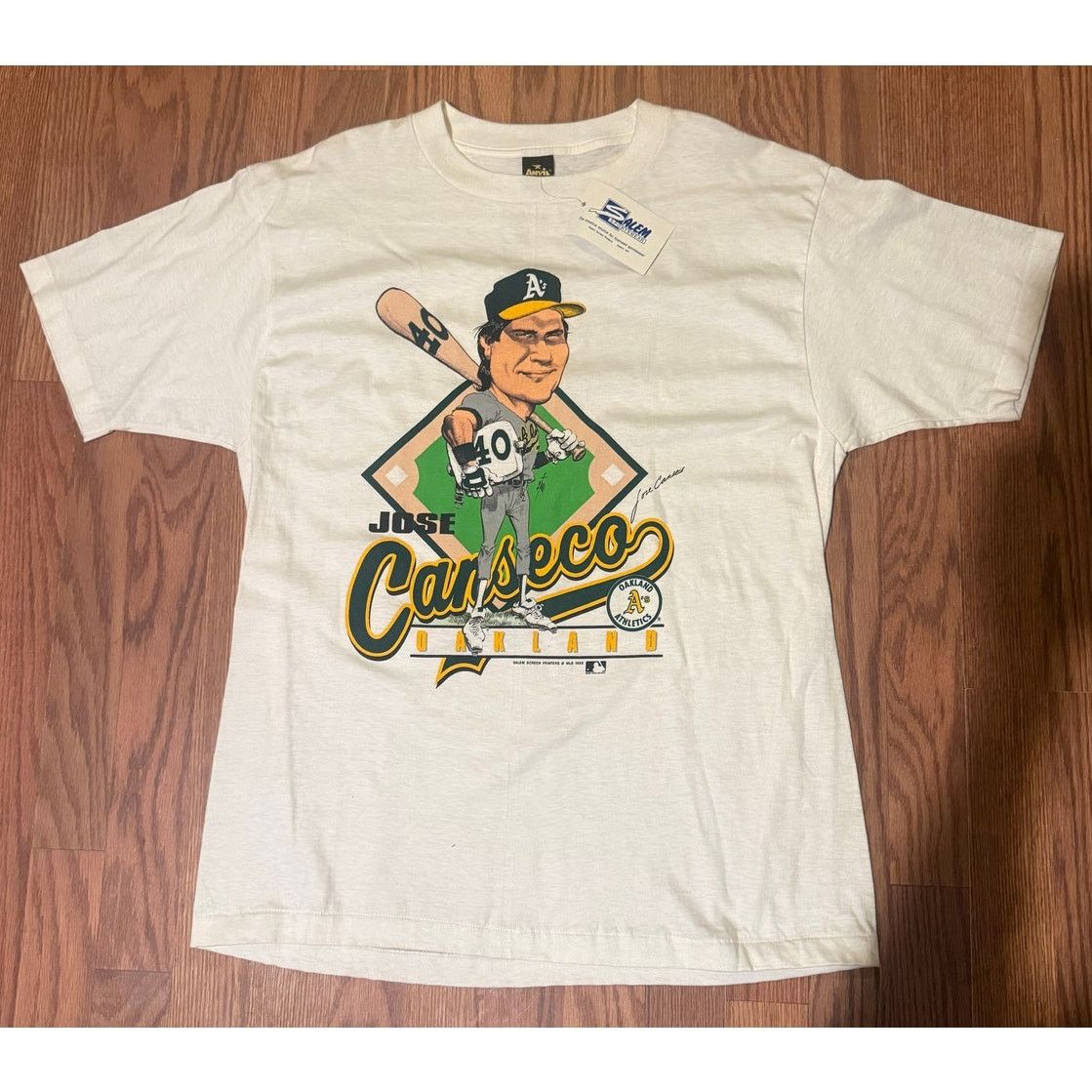 Salem Sportswear Vintage Jose Canseco 1988 NWT Oakland Athletics Size XL Size US XL / EU 56 / 4 - 1 Thumbnail