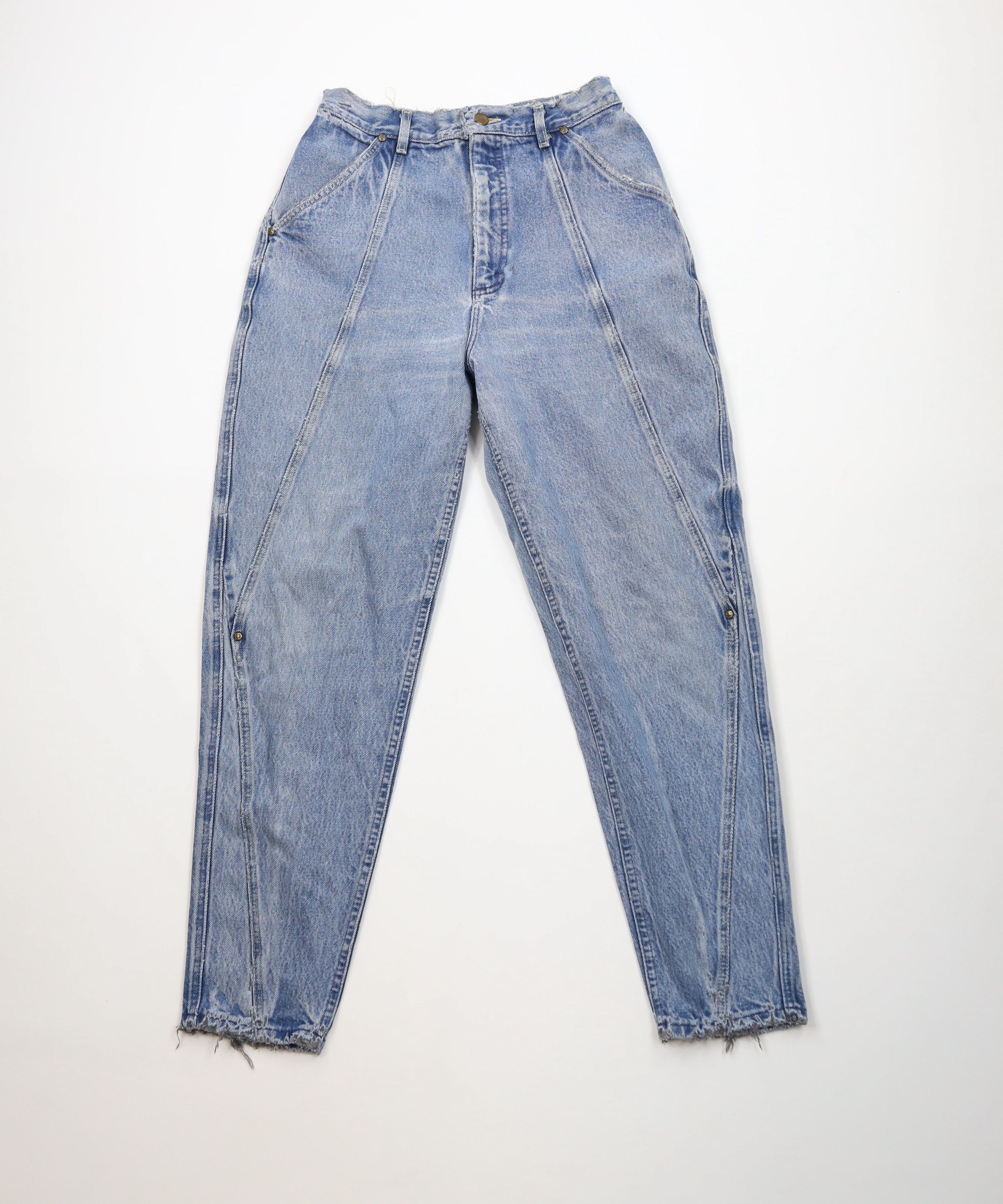 Lee Vintage 80s 90s Lee Tapered Leg Denim Jeans Blue Cotton USA Size 34" / US 12 / IT 48 - 1 Thumbnail