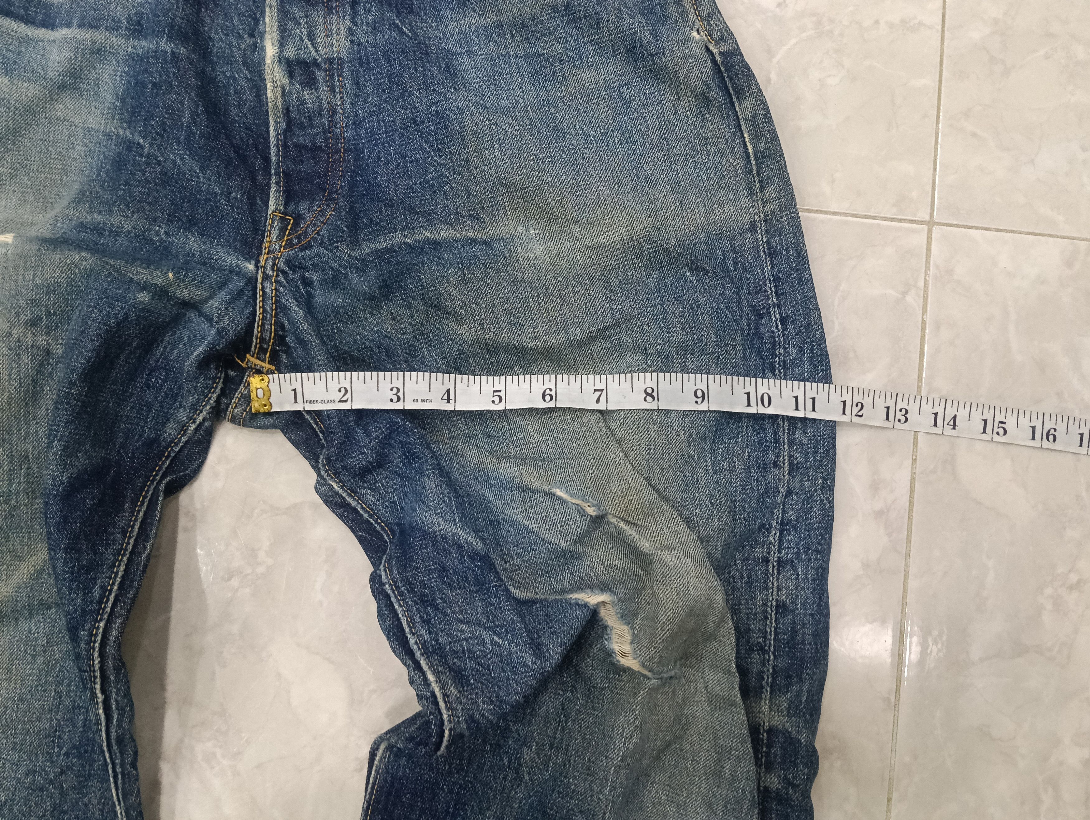 Skull Jeans by an Alchemist Sick Skull Jeans Selvedge Size US 31 - 14 Thumbnail