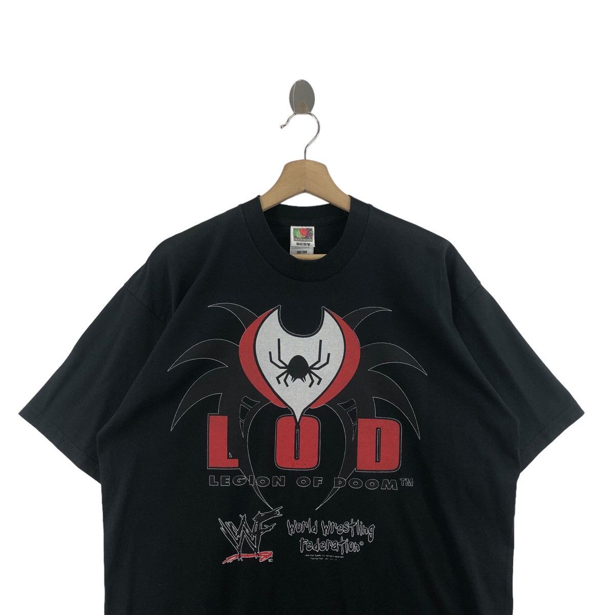 Vintage × WWF Pick!! Vtg 1998 WWF LEGION Of DOOM Top Tee Tshirt Size US XL / EU 56 / 4 - 6 Thumbnail