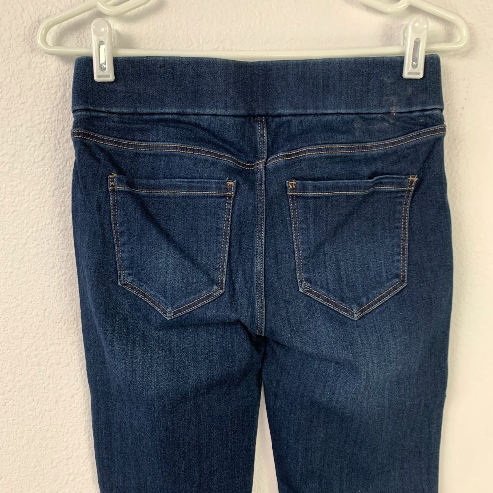 Vintage Liverpool Jeans Jegging Dark Blue Size 2 26 Women Slim Cotton Blend Denim (Regular) Inseam 27.75 in Pockets Stretch Size 26" / US 2 / IT 38 - 3 Thumbnail