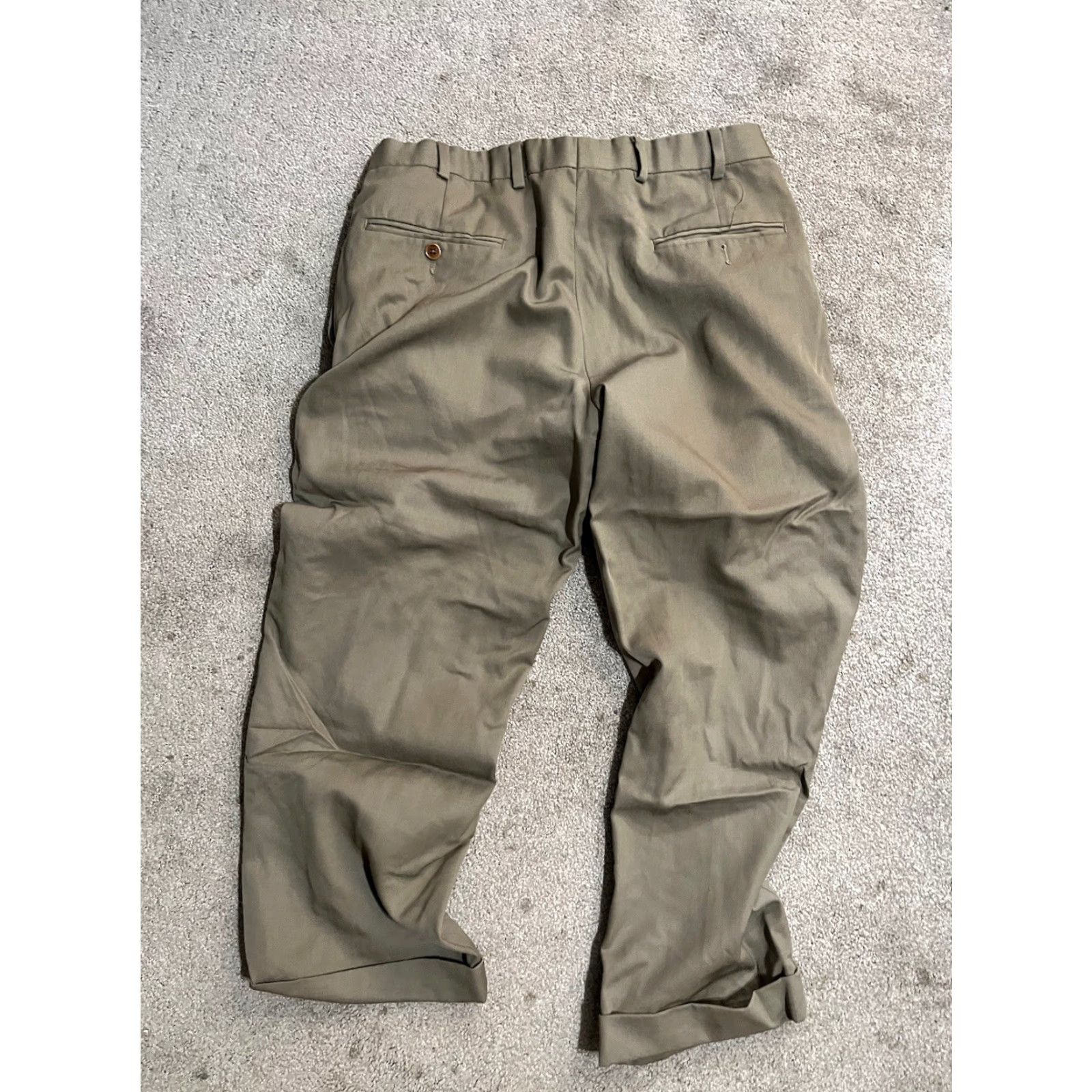 Brooks Brothers Brooks Brothers Madison Dress Pants Wool Green Hemmed Mens Sz 34x25 Size US 34 / EU 50 - 3 Thumbnail