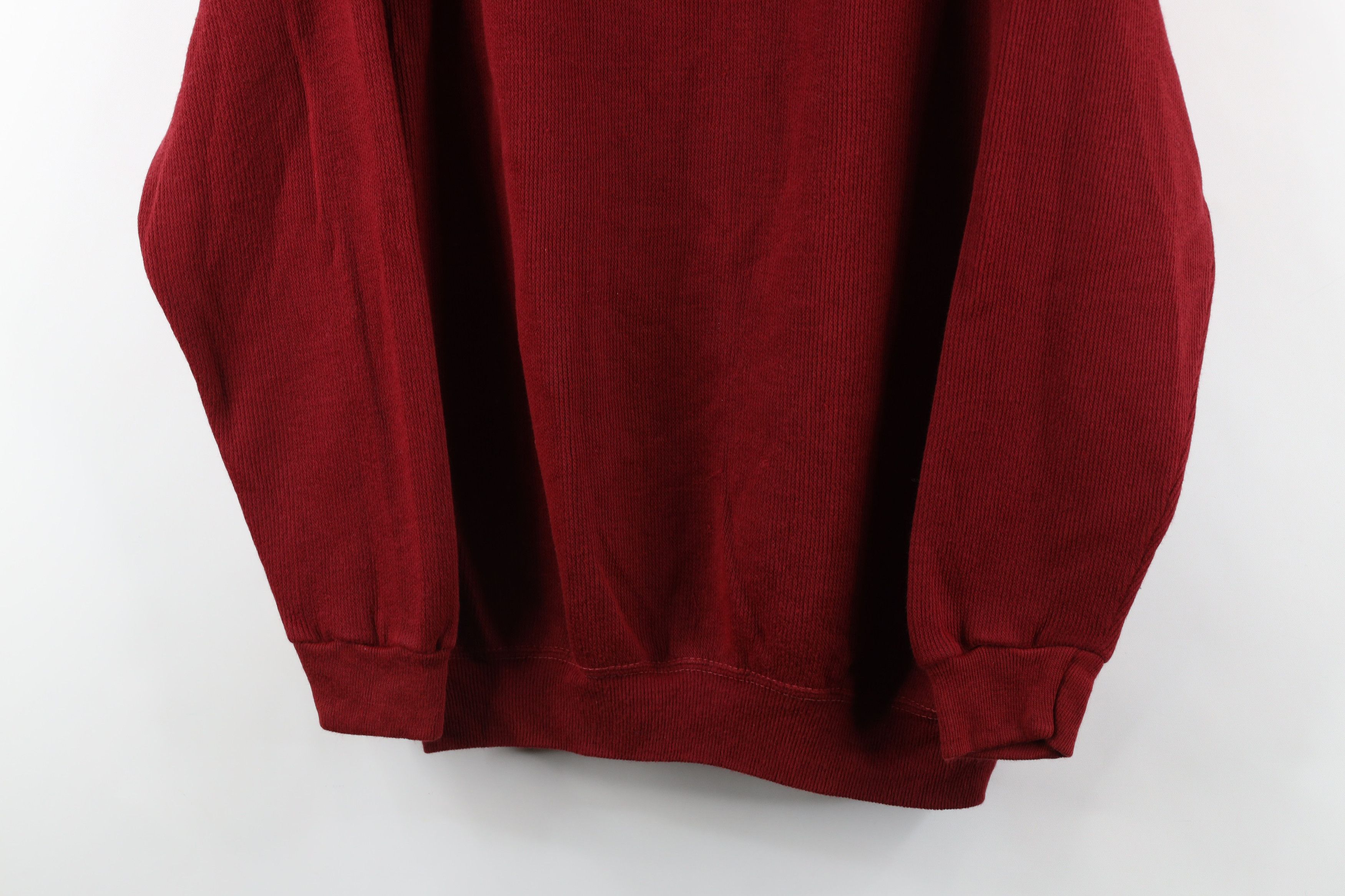 Vintage Vintage 60s 70s Streetwear Blank Ribbed Knit Sweatshirt USA Size XL / US 12-14 / IT 48-50 - 3 Thumbnail