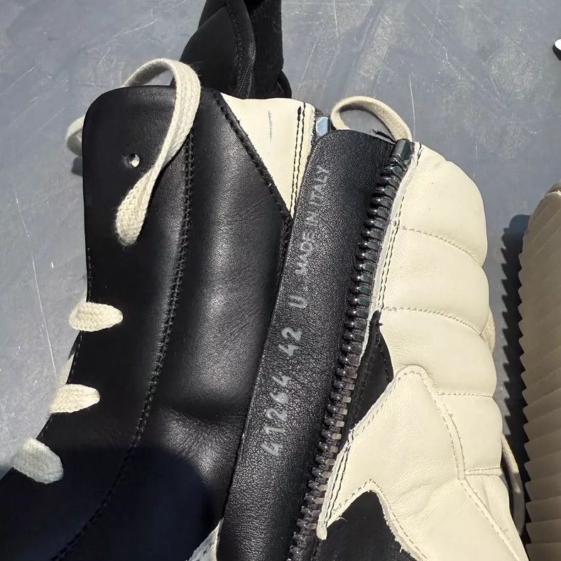 Rick Owens rick owens Classic black and white cowhide inverted triangl Size US 9 / EU 42 - 8 Thumbnail