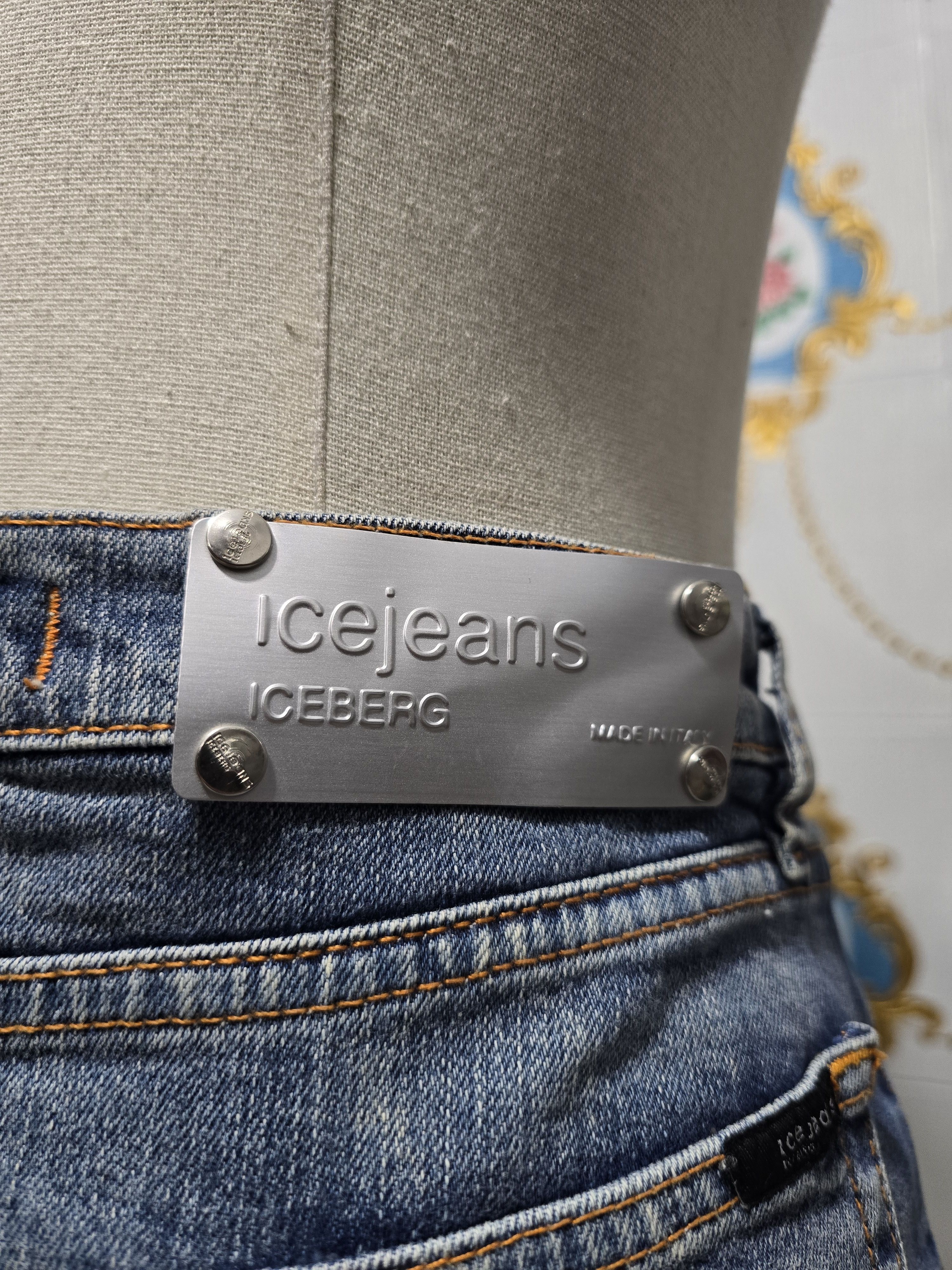 Iceberg ICEBERG, denim mini skirt VINTAGE, RARE , FITS medium Size 30" / US 8 / IT 44 - 7 Thumbnail