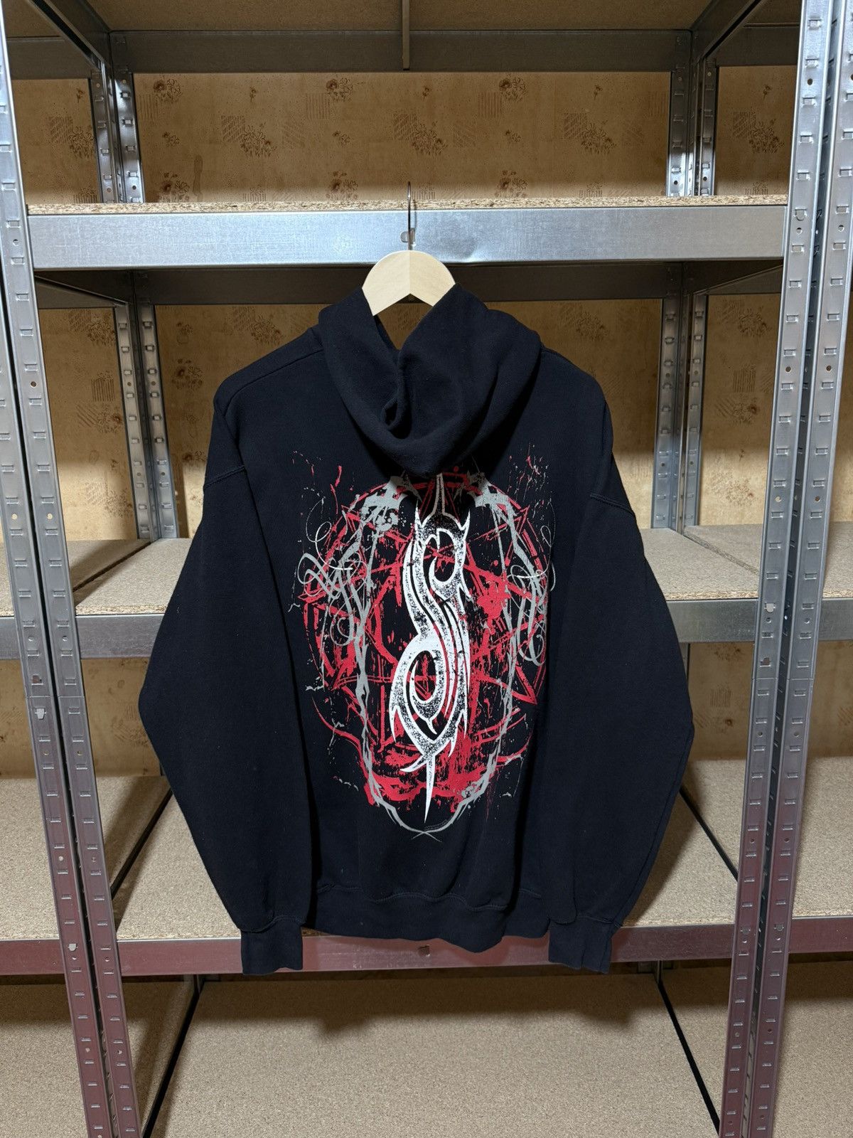Band Tees × Vintage Vintage Slipknot Des Moines Iowa 2014 Rock Band Retro Hoodie Size US XL / EU 56 / 4 - 2 Thumbnail