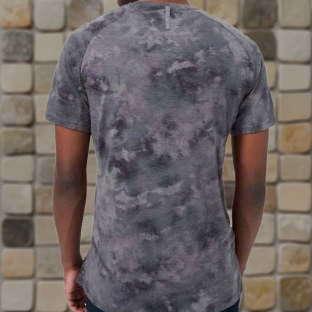 Lululemon Lululemon Men's Always Agile Short Sleeve T-Shirt Diamond Dye Gray XL Shirt Pullover Crew Neck Activewear Modern Sports 90s Mens Size US XL / EU 56 / 4 - 1 Thumbnail