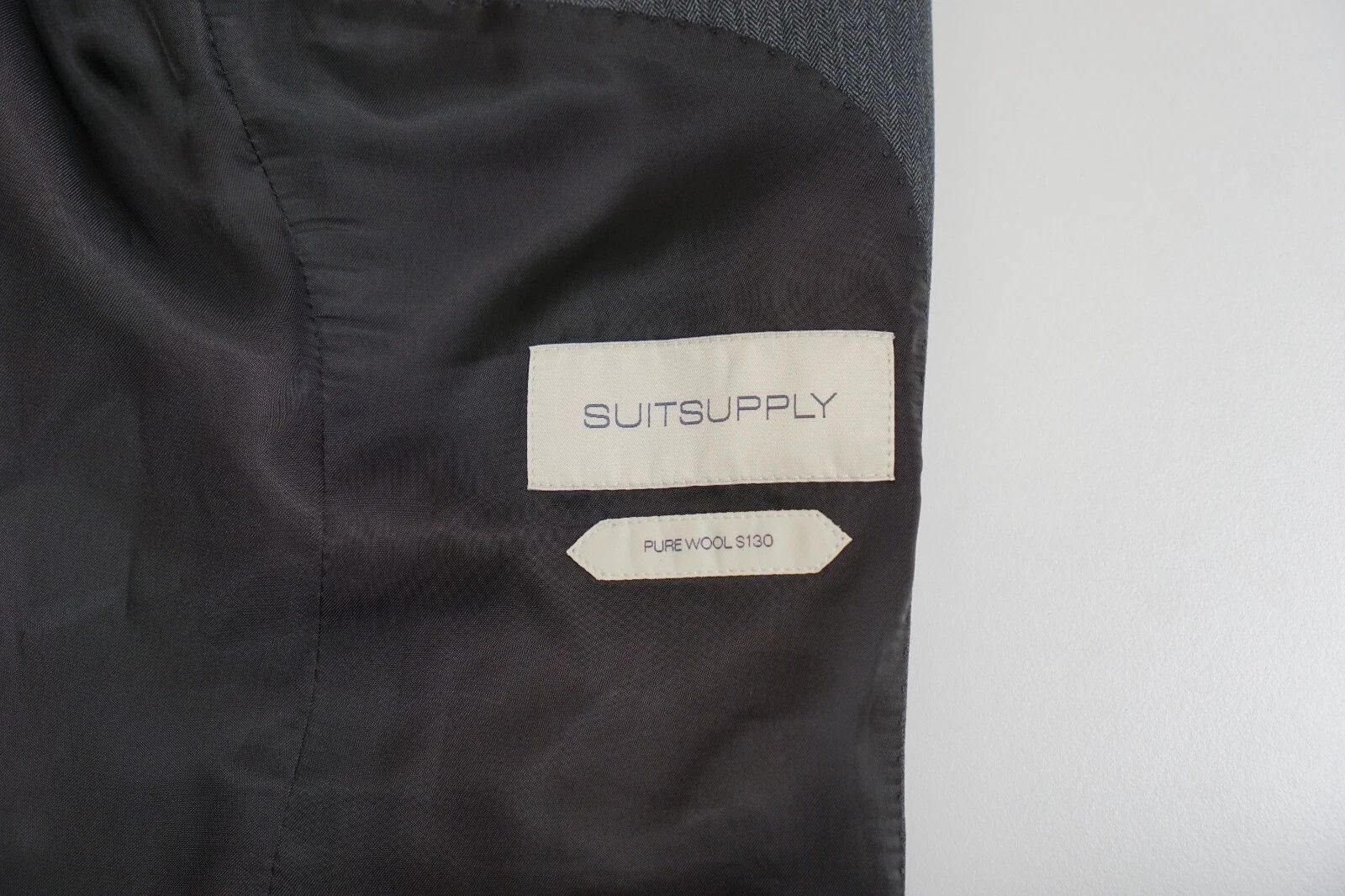 Suitsupply Men Suitsupply Blazer Havana Peak Jetted Grey Wool S130 US38 Size 38R - 5 Thumbnail