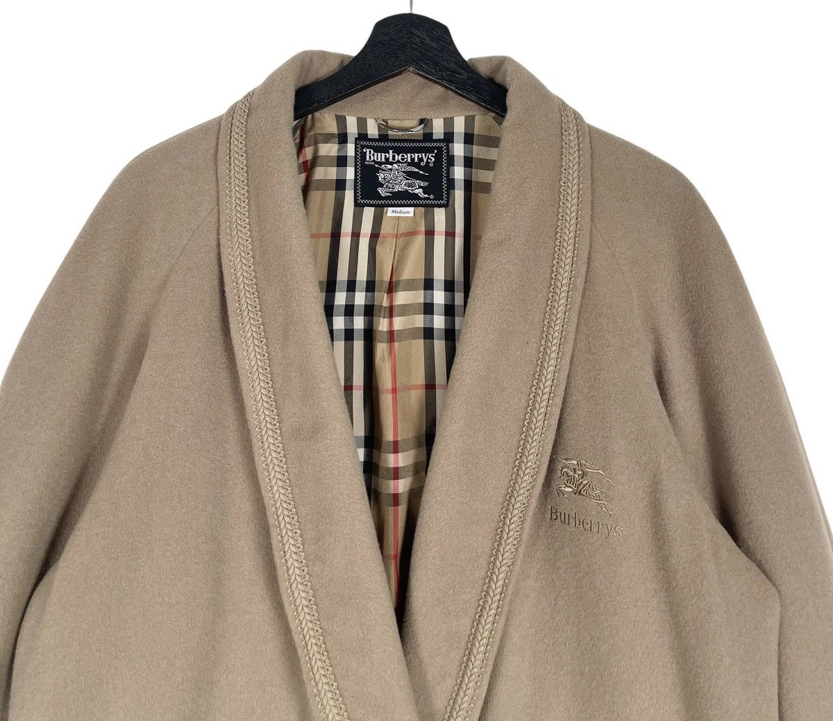 Burberry VINTAGE BURBERRY CHECKERED WOOL ROBE Size US M / EU 48-50 / 2 - 4 Thumbnail