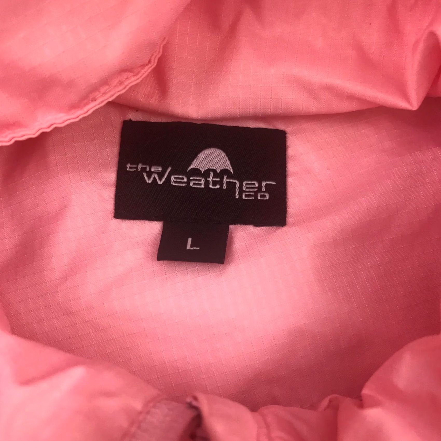 CO The Weather Co. Womens Jacket Large Pink Packable Hood Zip Up Windbreaker Size L / US 10 / IT 46 - 4 Thumbnail