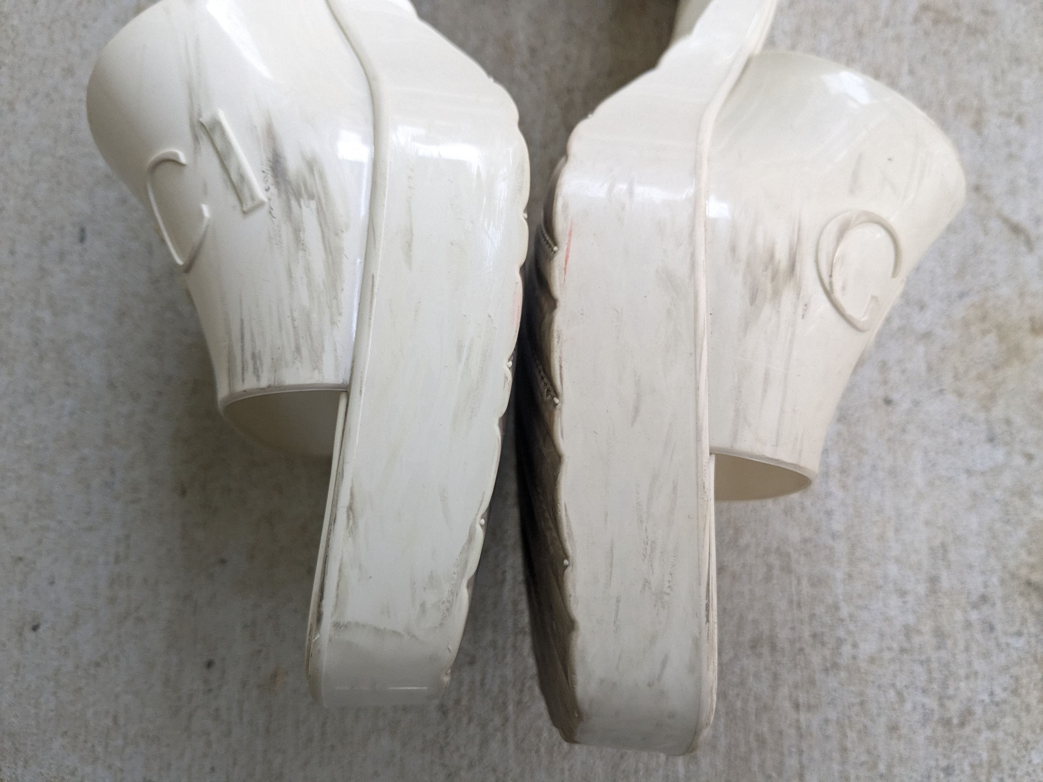 Gucci Gucci Heels Platform Rubber White Block 9 Size US 9 / IT 39 - 10 Thumbnail