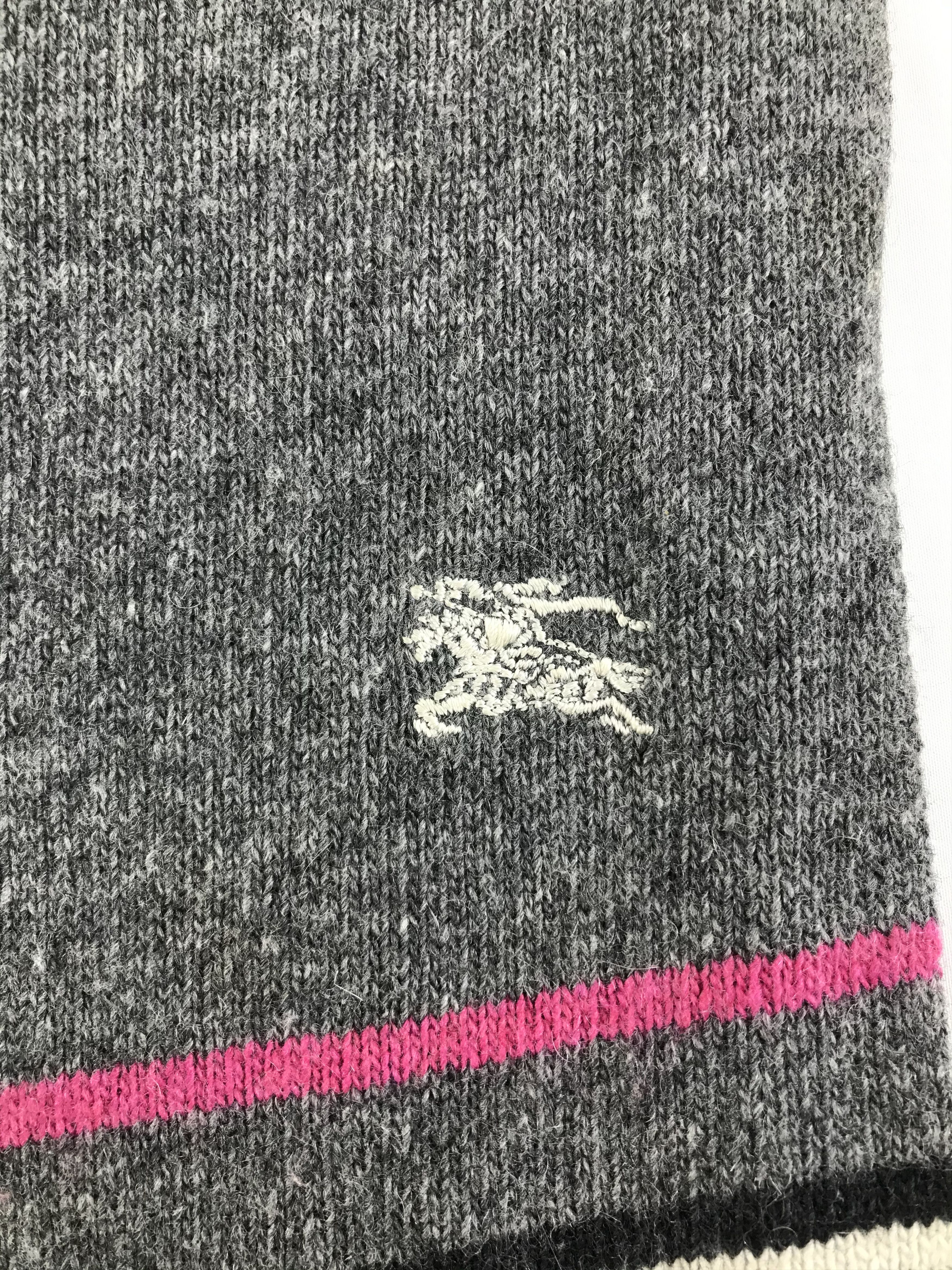 Burberry × Vintage Burberry Scarf / Muffler / Neckwear - WW2695 Size ONE SIZE - 4 Thumbnail