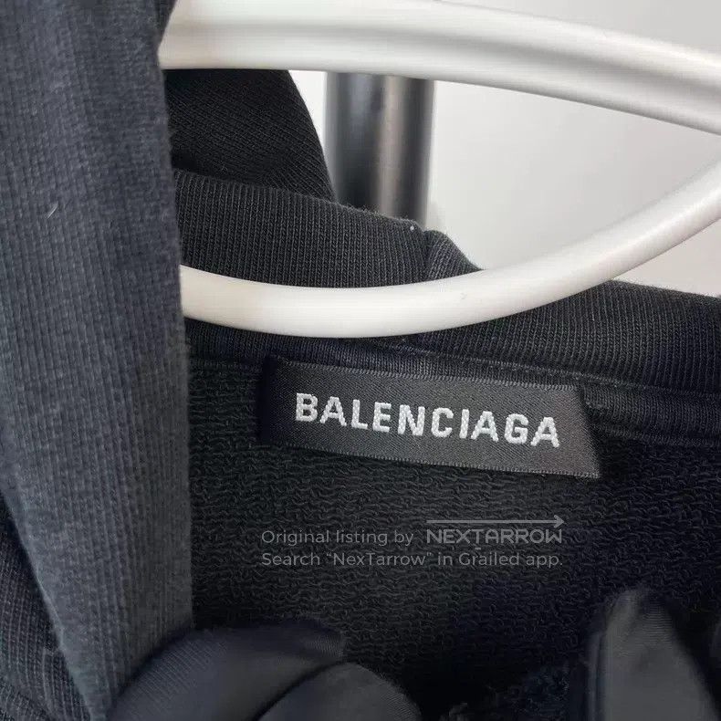 Balenciaga Balenciaga Black hooded sweatshirt Size US M / EU 48-50 / 2 - 6 Thumbnail