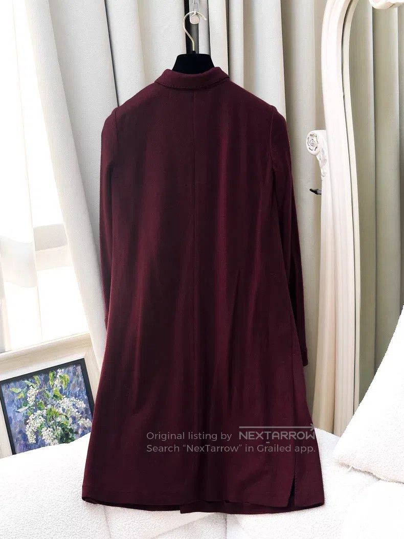 Loro Piana Loro Piana Burgundy Shirt Dress Size XS / US 0-2 / IT 36-38 - 3 Thumbnail