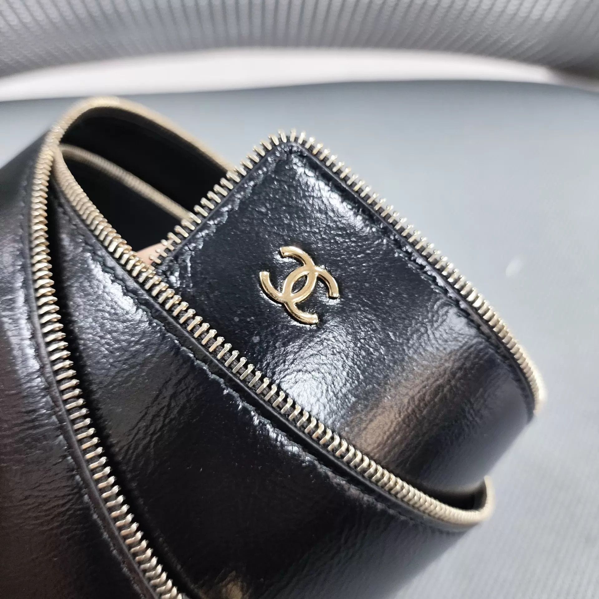 Chanel Chanel full-grain leather zip belt Size ONE SIZE - 3 Thumbnail
