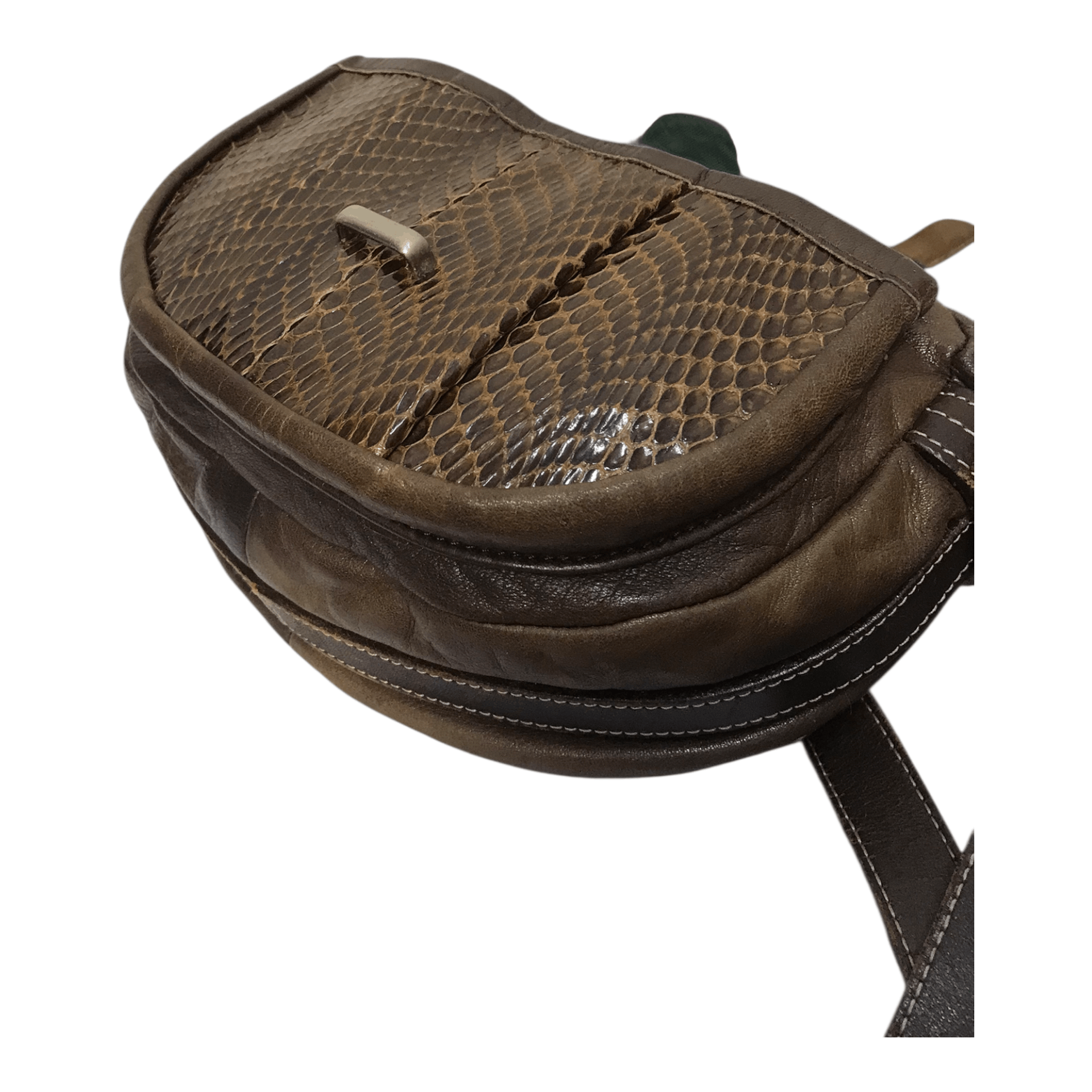Leather Sazaby’S Studded Leather Snake Skin Sling Bag Size ONE SIZE - 2 Thumbnail