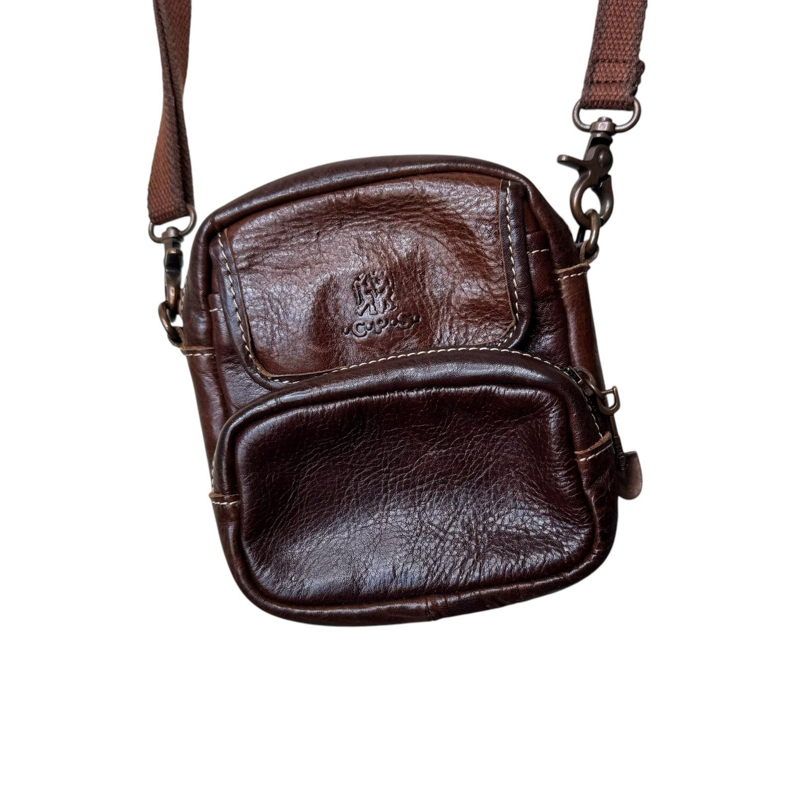 Other CPS Leather Mini Crossbody Convertible Belt Bag Purse Brown Size ONE SIZE - 4 Thumbnail