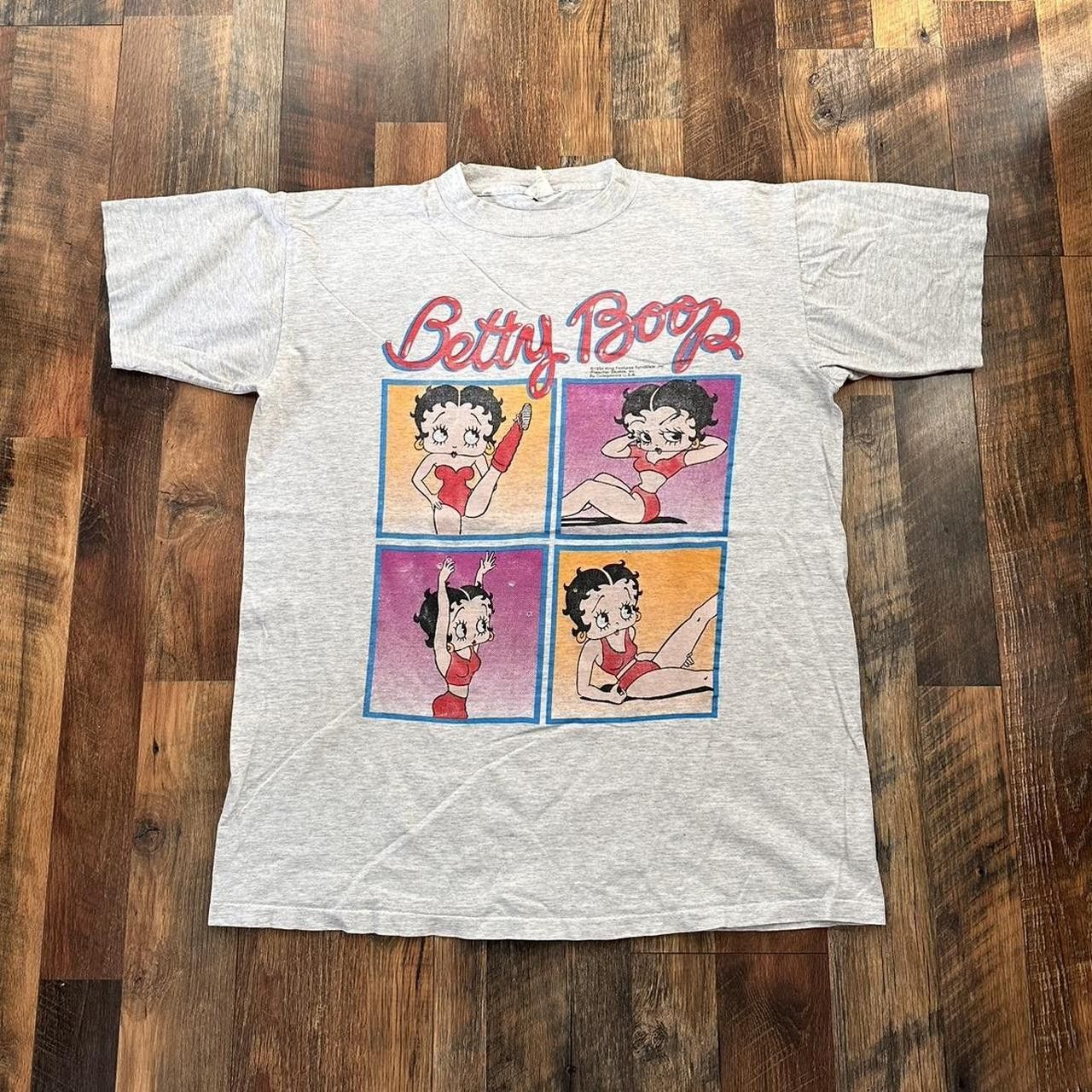 image of Cartoon Network x Disney Vintage 1994 Betty Boop Shirt in Heaher Gray, Men's (Size XL)