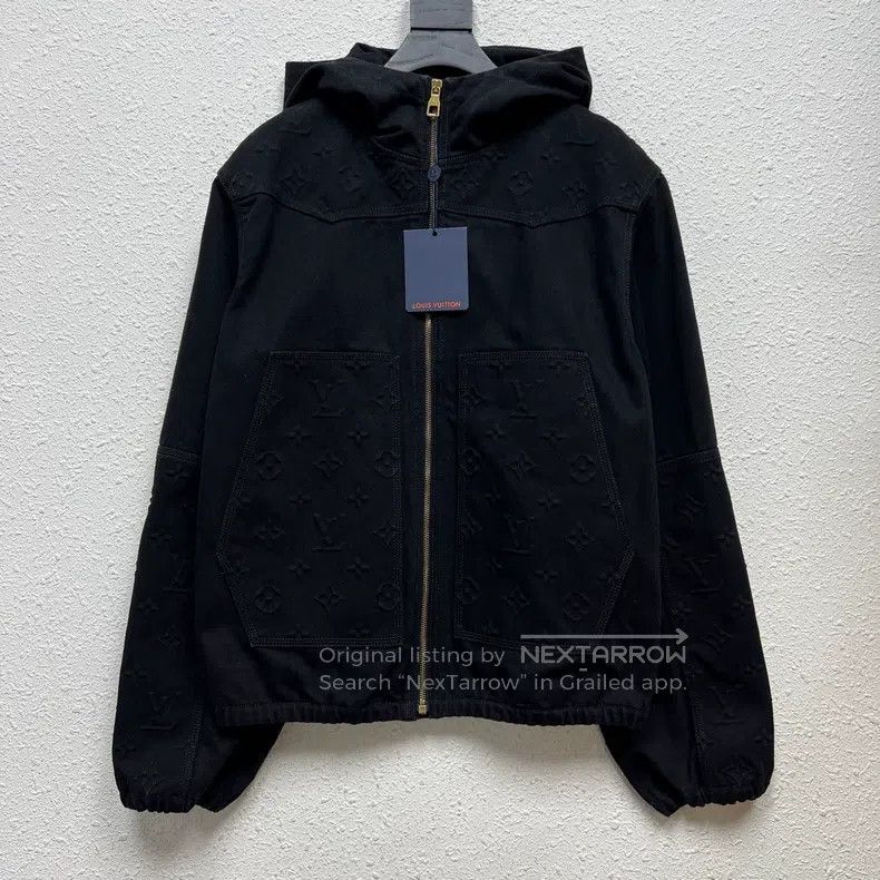 Louis Vuitton Louis Vuitton Embossed LOGO Logging Denim Zipper Jacket Size US M / EU 48-50 / 2 - 1 Thumbnail