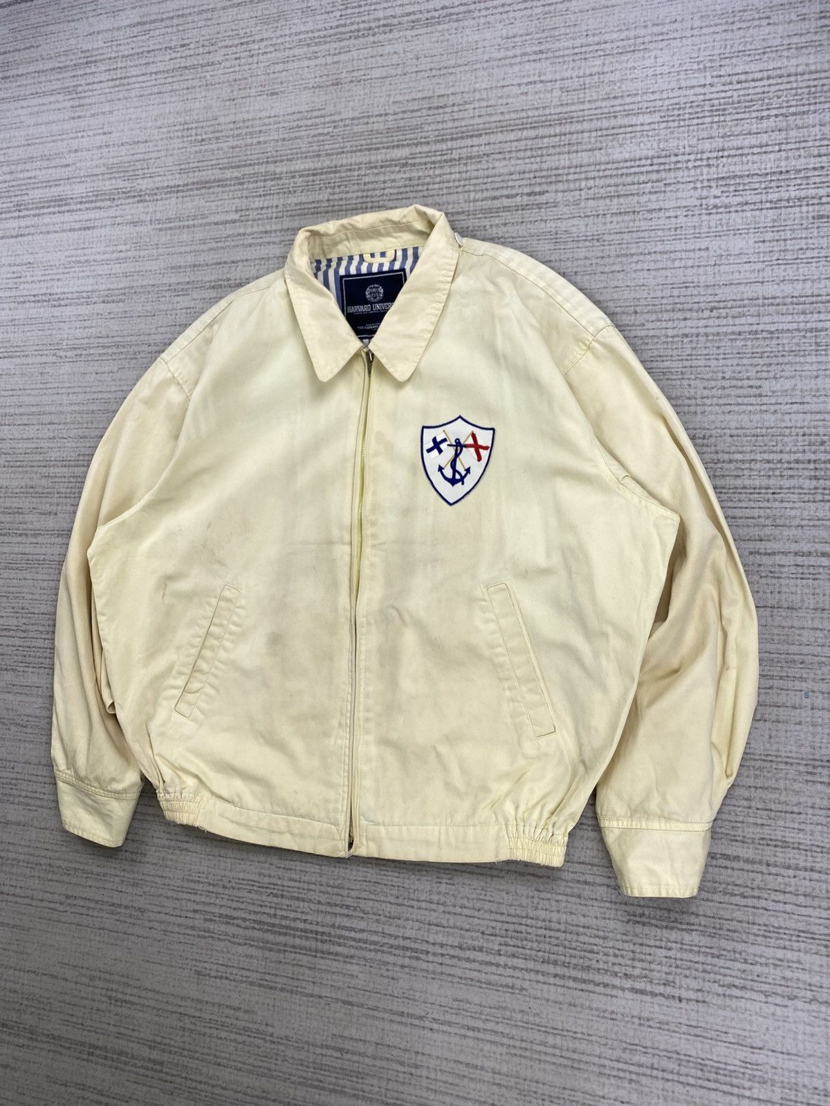 Vintage Vintage 90s Harvard University Big Logo Bombers Jacket Size US M / EU 48-50 / 2 - 4 Thumbnail