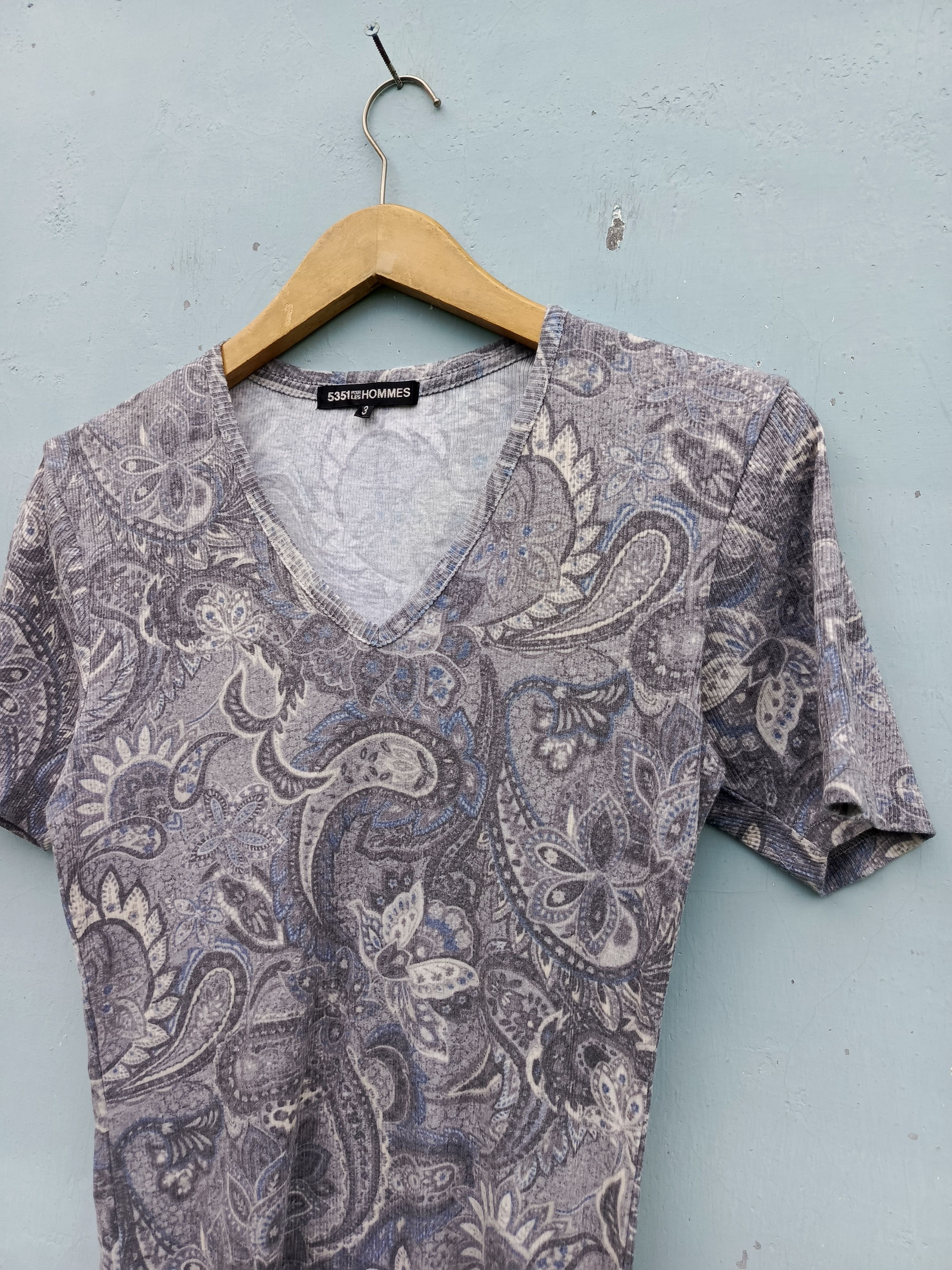 5351 POUR LES HOMMES 5351 pour les hommes Paisley pattern tshirt Size US L / EU 52-54 / 3 - 4 Thumbnail