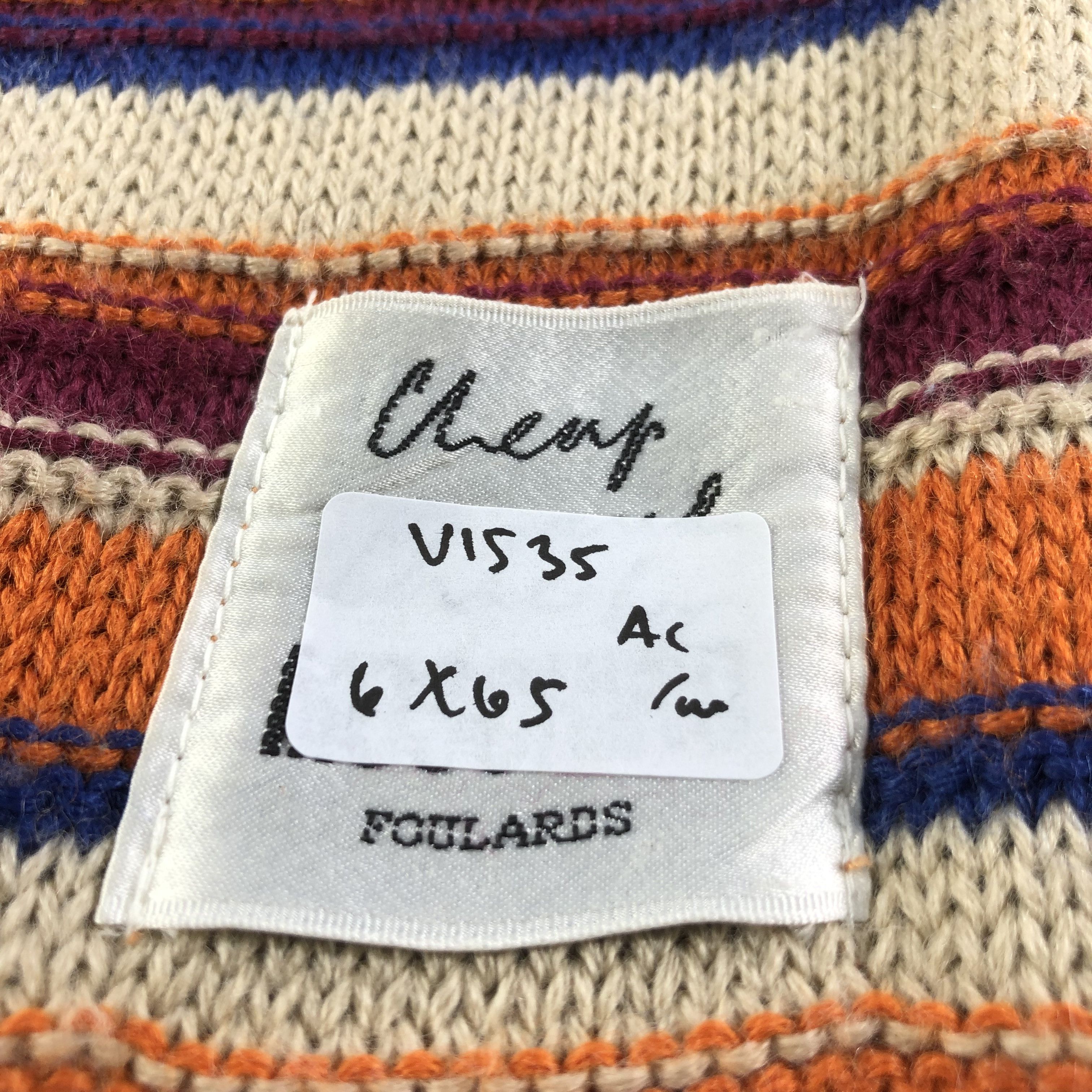 Moschino Moschino Striped Wool Scarf Muffler V1535 Size ONE SIZE - 7 Thumbnail