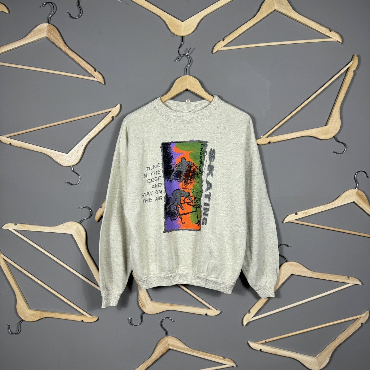 Champion Vintage 80s Champion Skateboarding Sweatshirt Size US L / EU 52-54 / 3 - 1 Thumbnail
