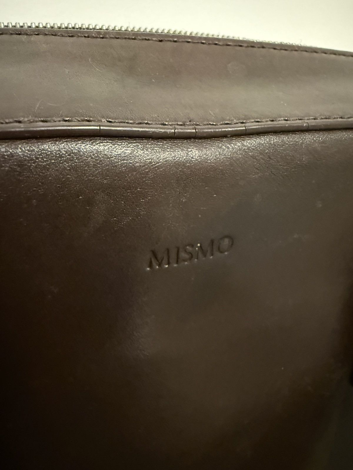 Mismo Mismo Morris Full-Grain Leather Briefcase — Dark Brown Size ONE SIZE - 9 Thumbnail