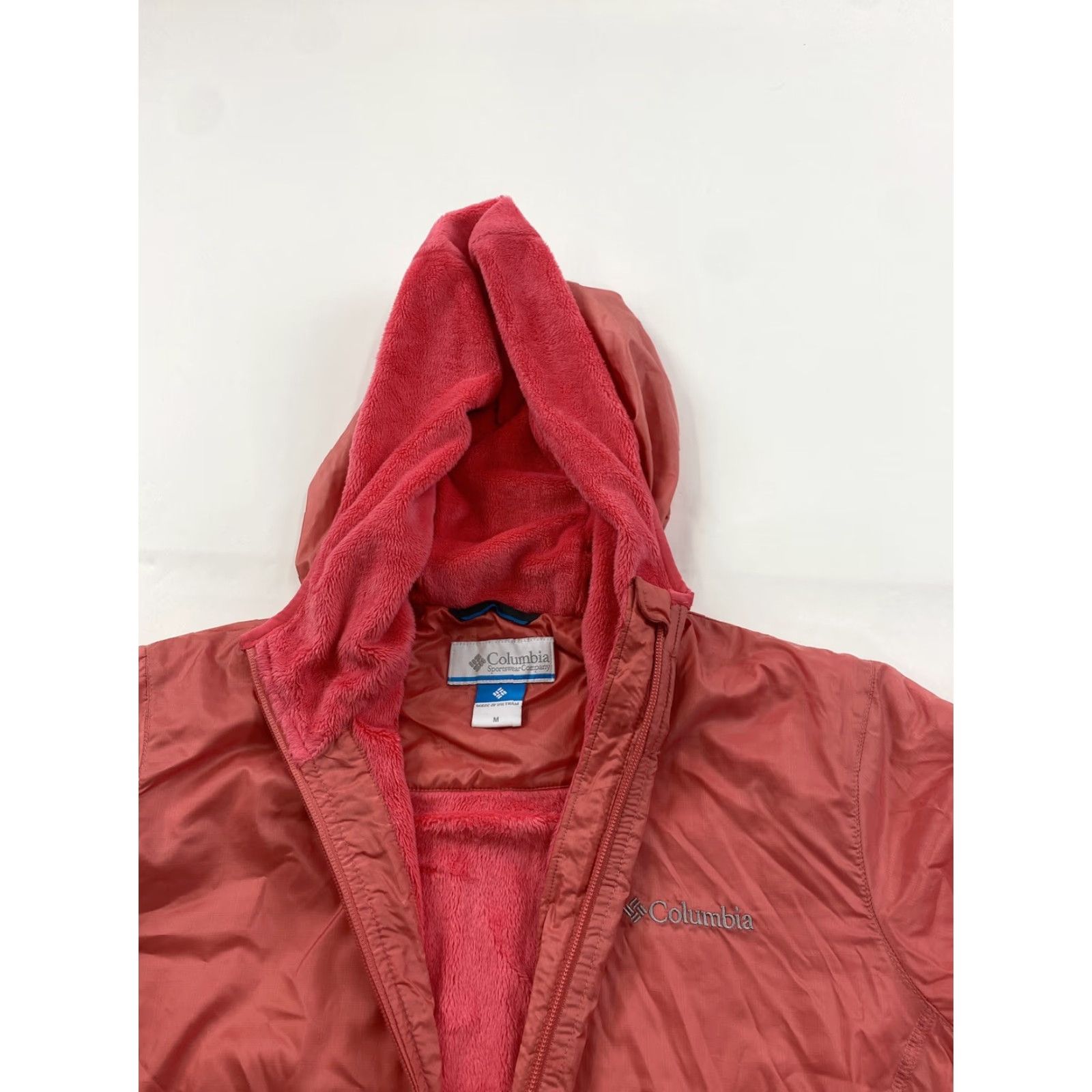 Pinko Columbia Jacket Women’s Pink Full Zip Hooded Fleece Lined M Size M / US 6-8 / IT 42-44 - 2 Thumbnail