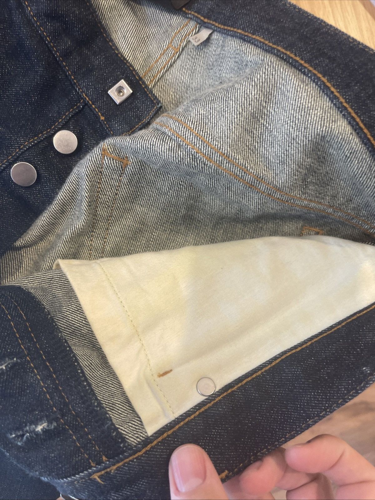 Dior × Hedi Slimane Dior Homme Sz33 Kris Van Assche Fw12 MIJ Raw Denim Jeans Size US 33 - 4 Thumbnail