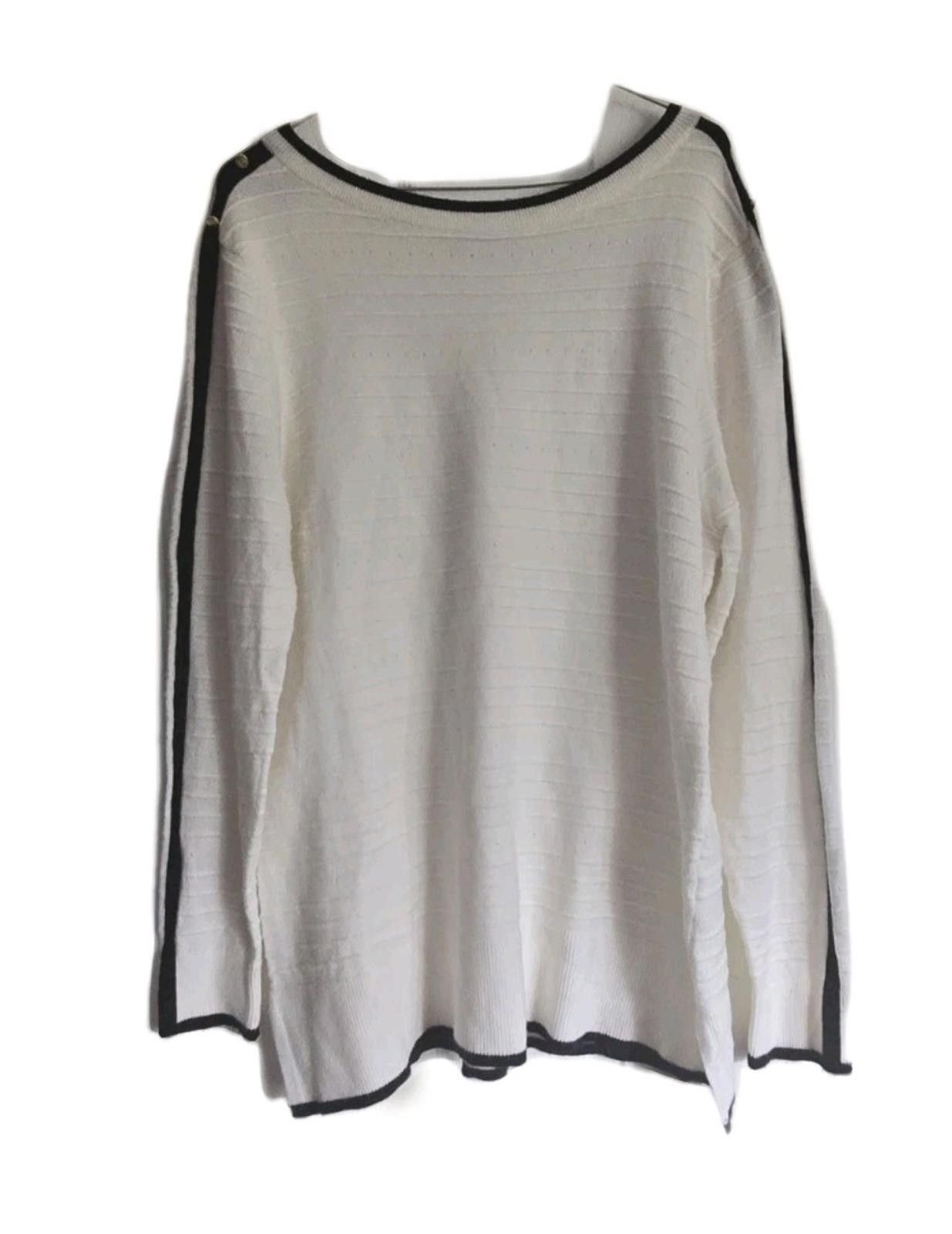 Other Liz Claiborne Womens Sweater Blouse Top Size Large L Cream Size L / US 10 / IT 46 - 1 Thumbnail